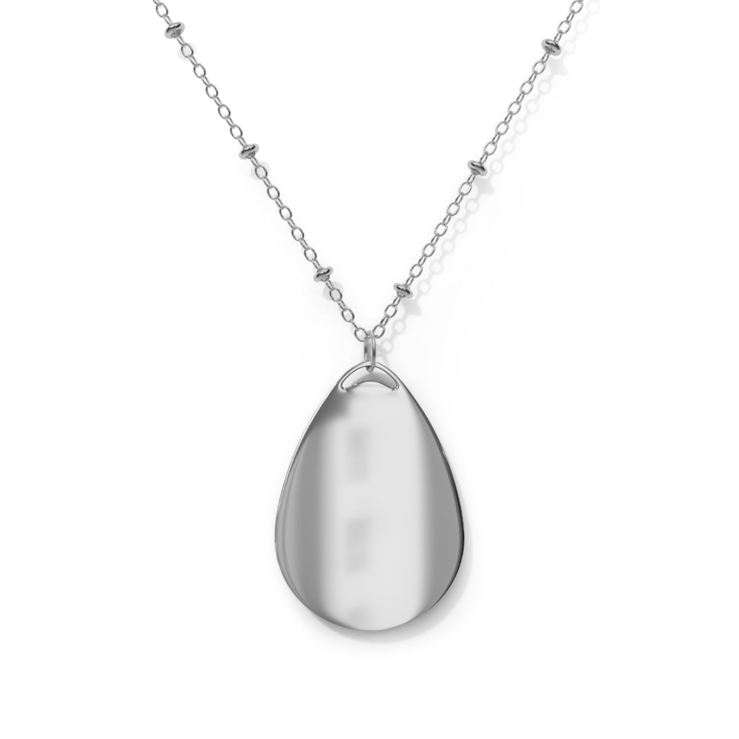 Elegant Oval Necklace - Chaplain Life Jewelry, Inspirational Pendant, Gift for Chaplains, Faith-Based Accessory, Everyday Wear