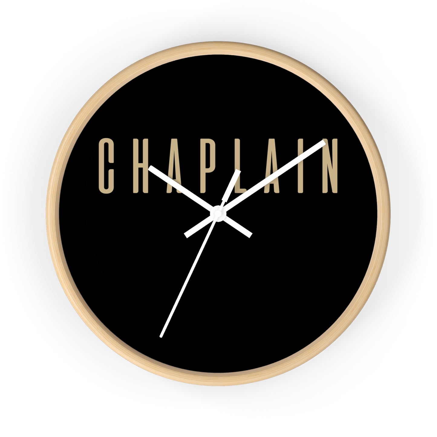 Chic Chaplain Wall Clock - Modern Home Decor, Gift for Chaplains, Minimalist Timepiece, Unique Wall Art, Spiritual Decor