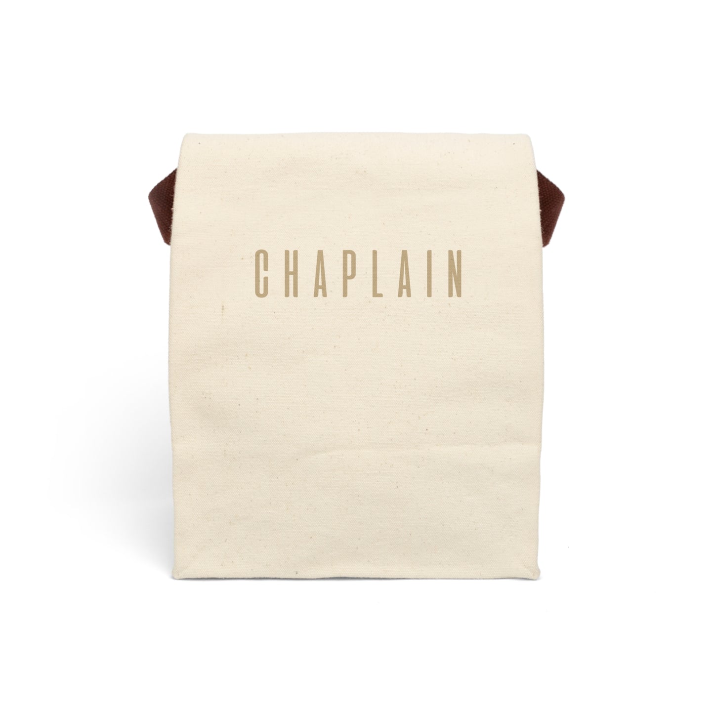 Personalized Canvas Lunch Bag for Chaplains - Eco-Friendly Tote with Strap