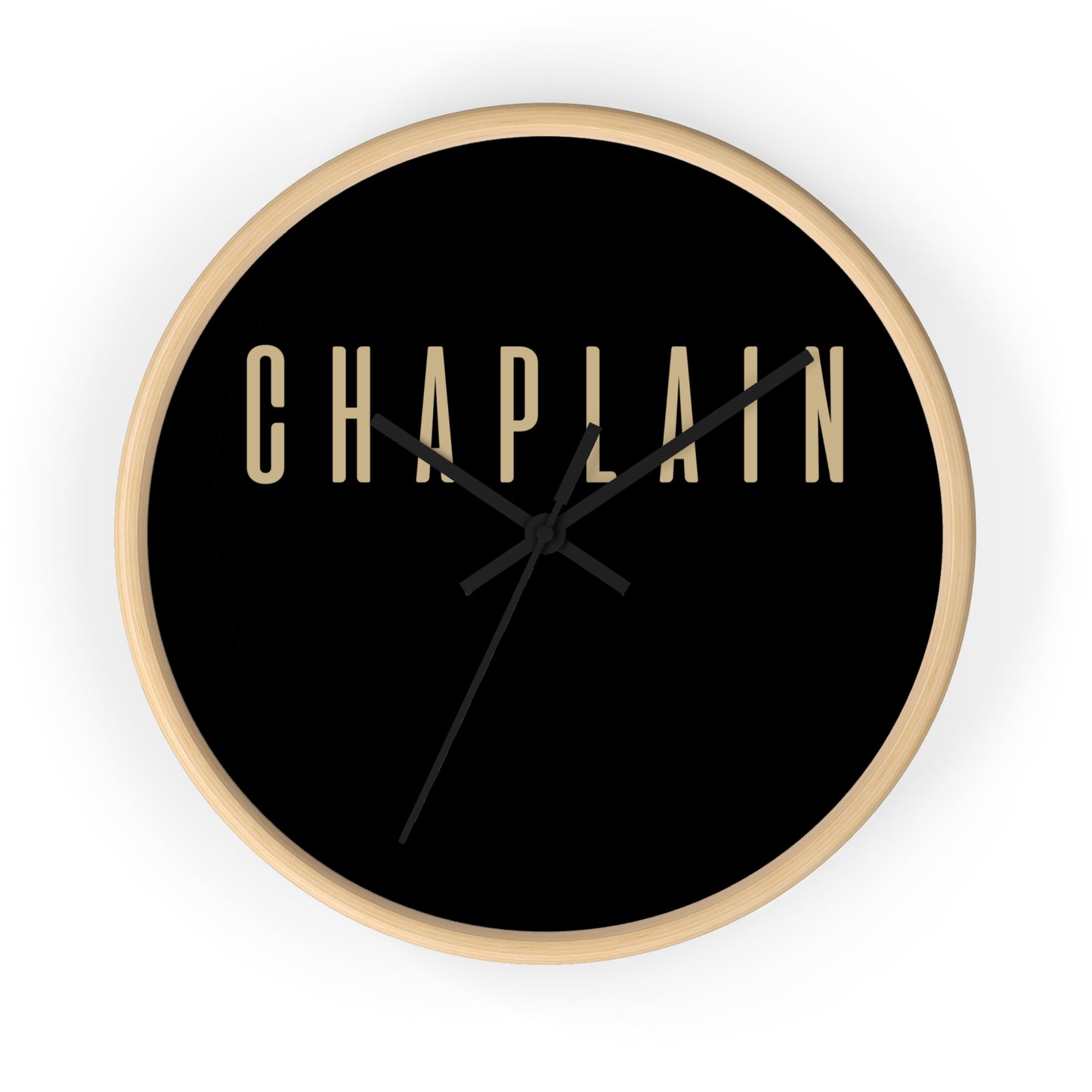 Chic Chaplain Wall Clock - Modern Home Decor, Gift for Chaplains, Minimalist Timepiece, Unique Wall Art, Spiritual Decor