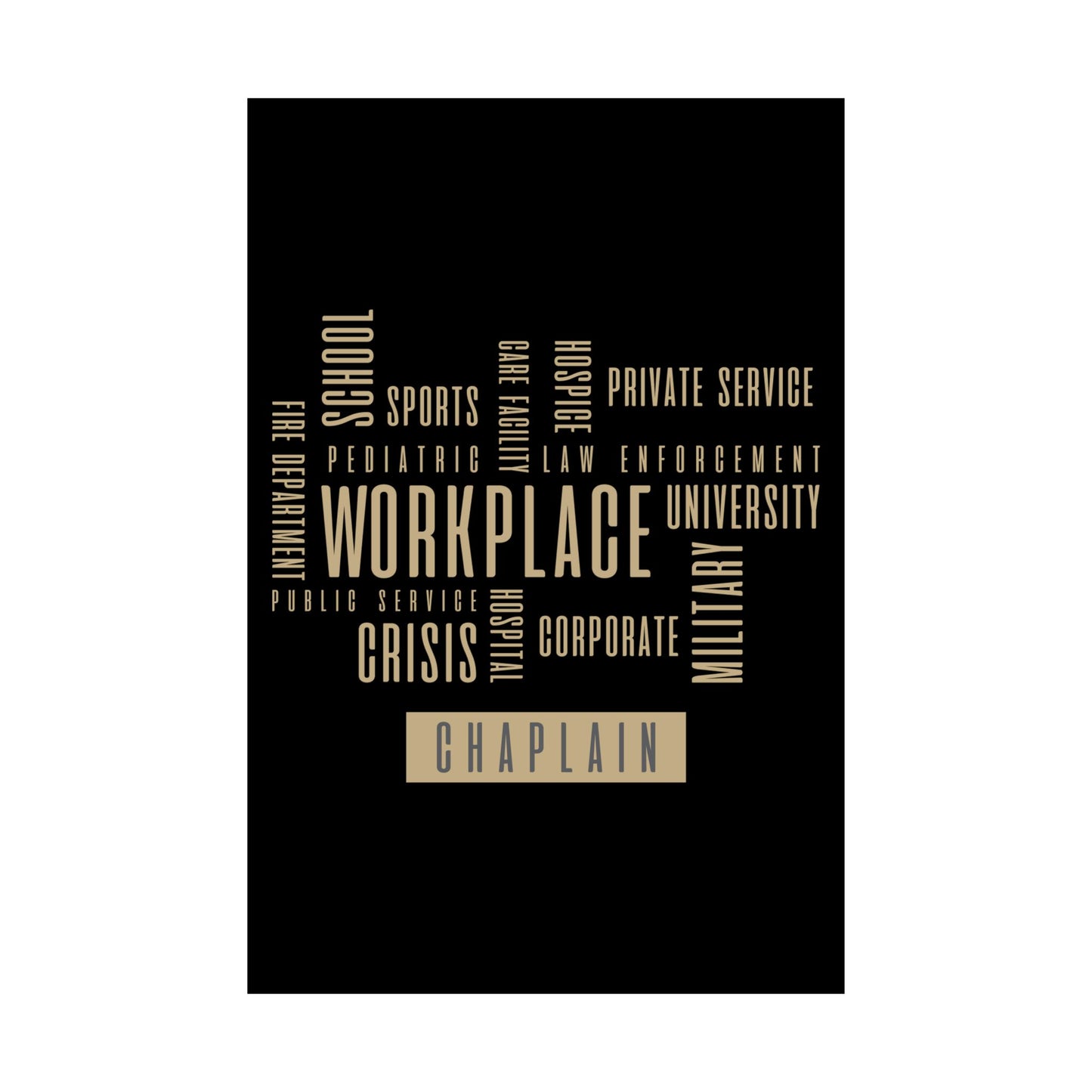 The Chaplain in Multiple Workplace Settings Poster