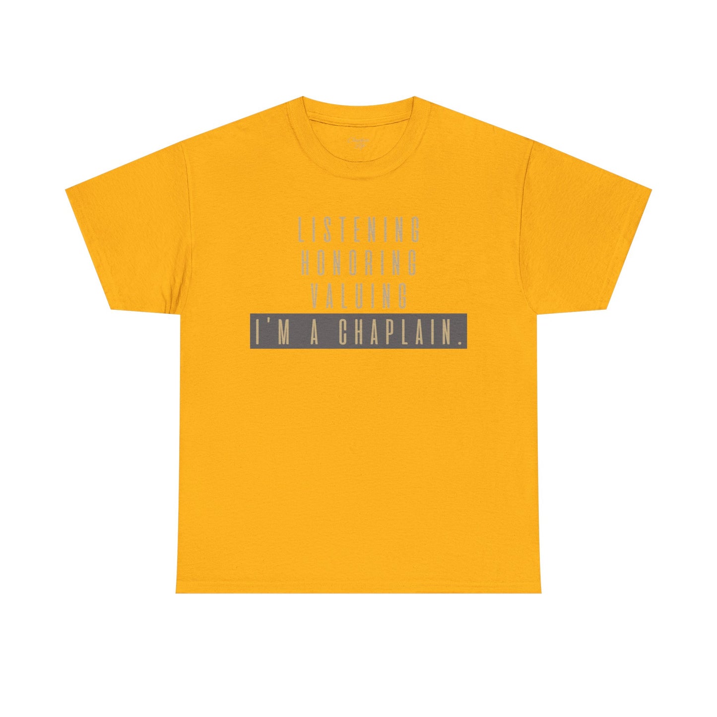 Chaplain Attributes T-Shirt - Unisex Heavy Cotton Tee by Chaplain Life®