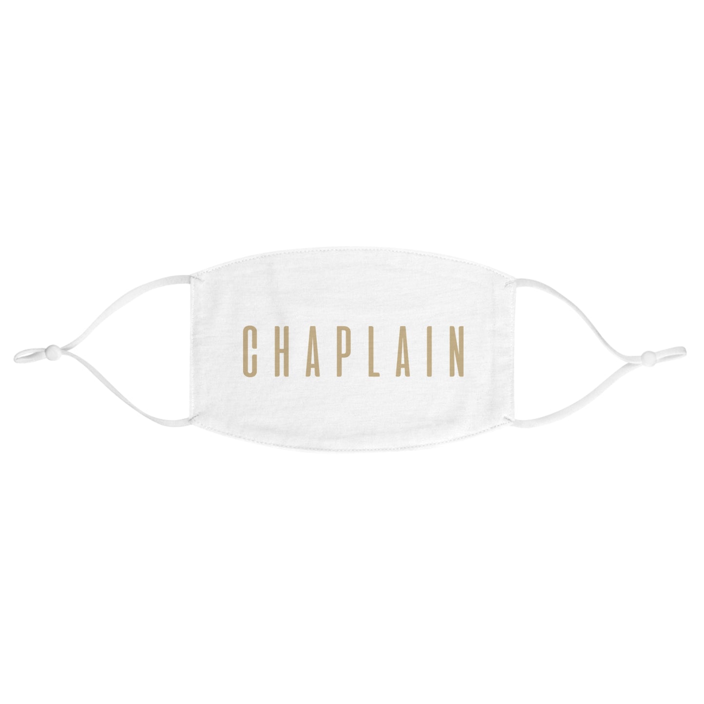 Chaplain Face Mask, White. - Chaplain Life®