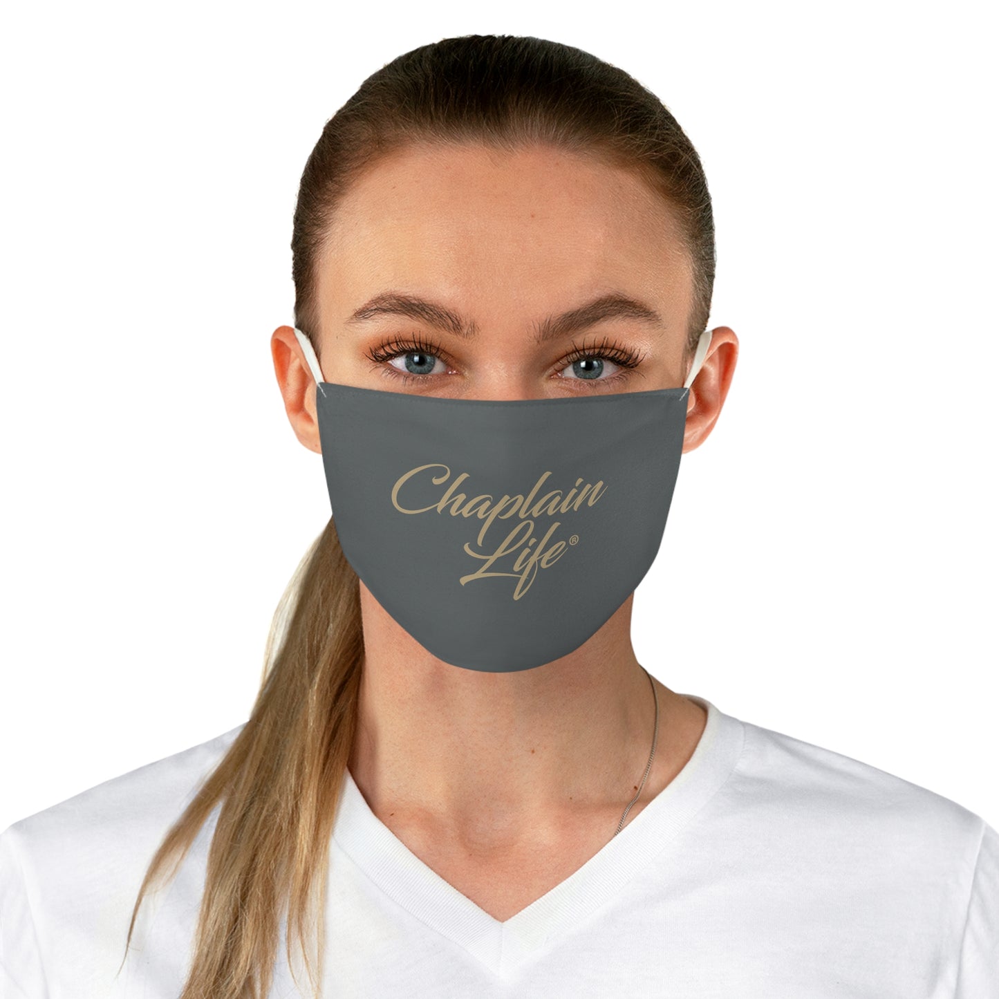 Face Mask, Gray. Chaplain Gifts by Chaplain Life®!