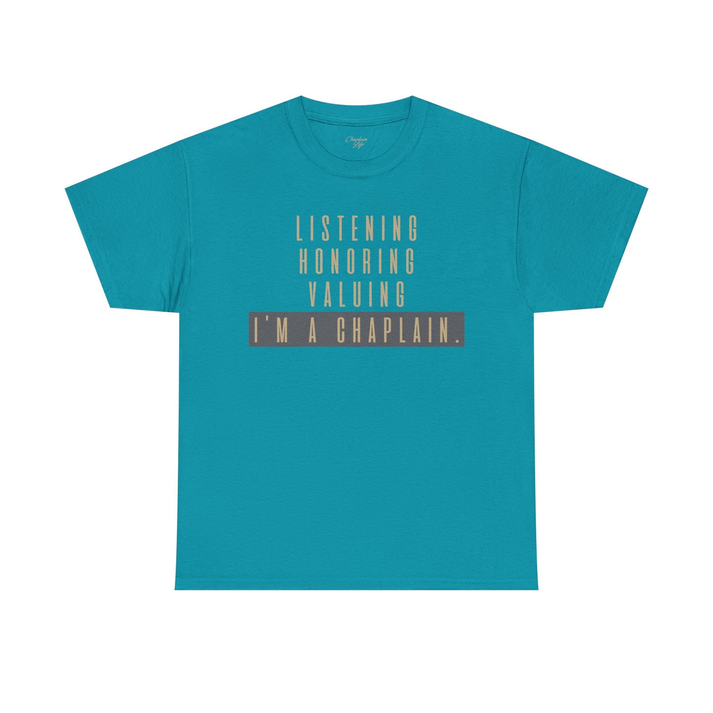 Chaplain Attributes T-Shirt - Unisex Heavy Cotton Tee by Chaplain Life®