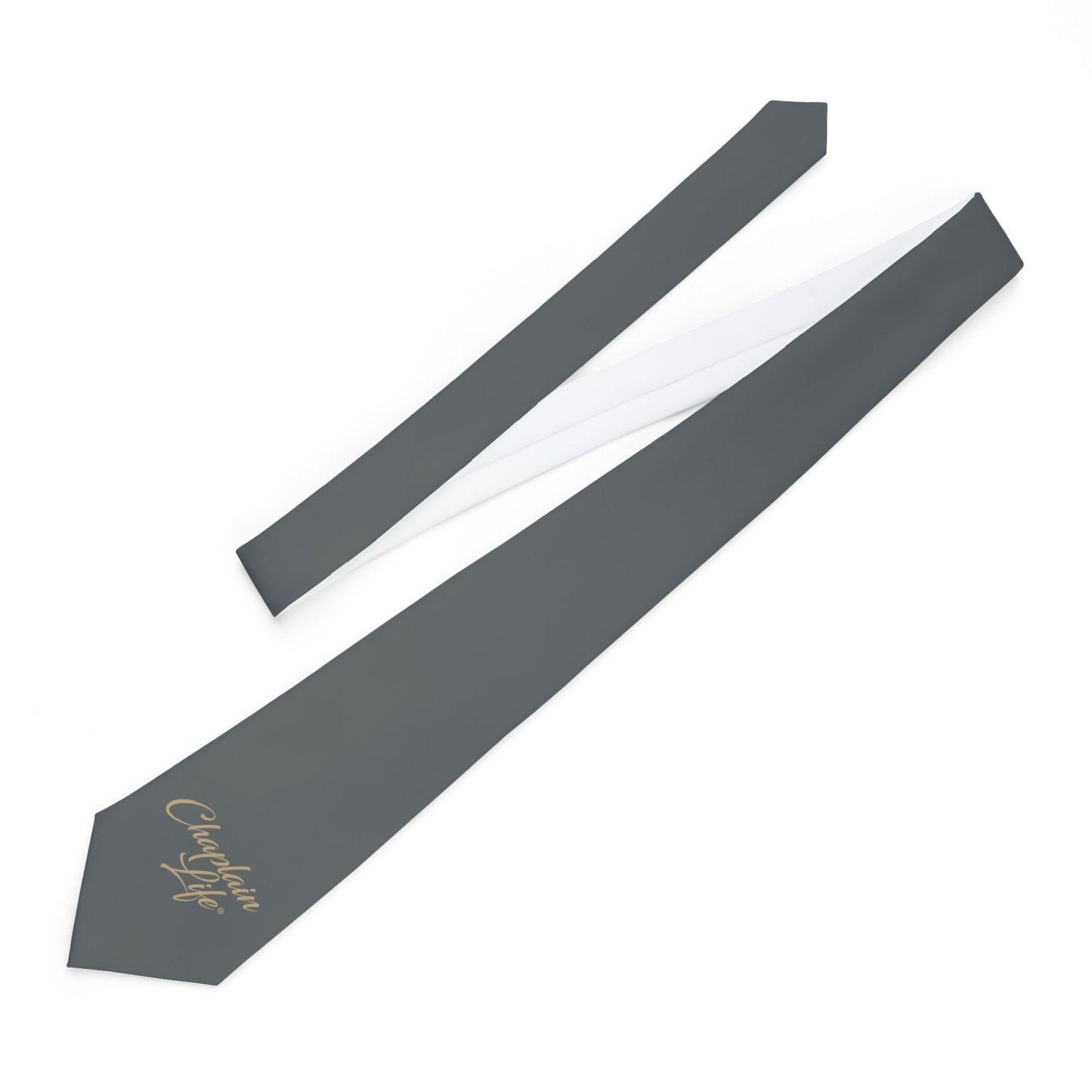 Elegant Necktie with 'Chaplain Life' Design