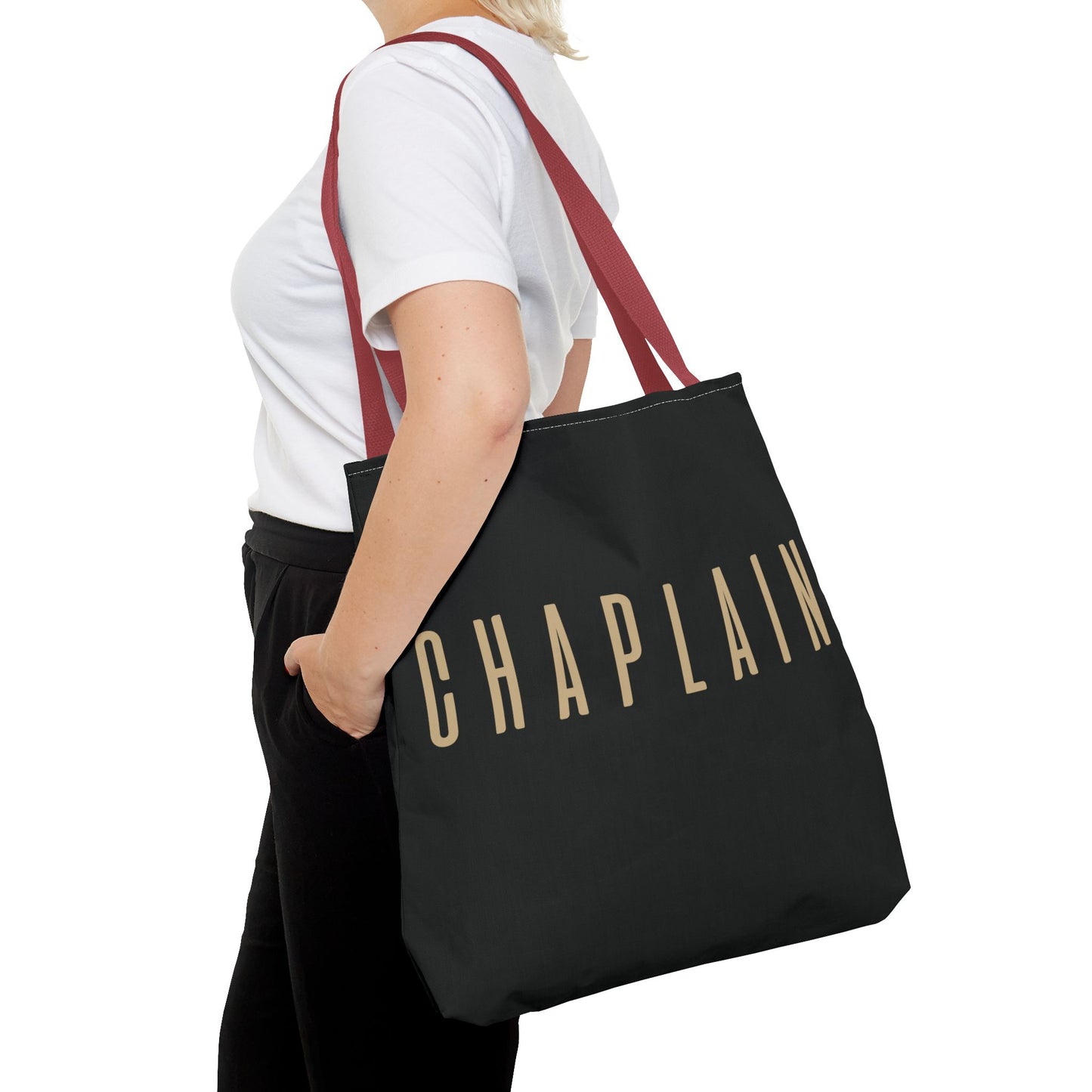 Chaplain Tote Bag — Black Gold Minimalist Carryall