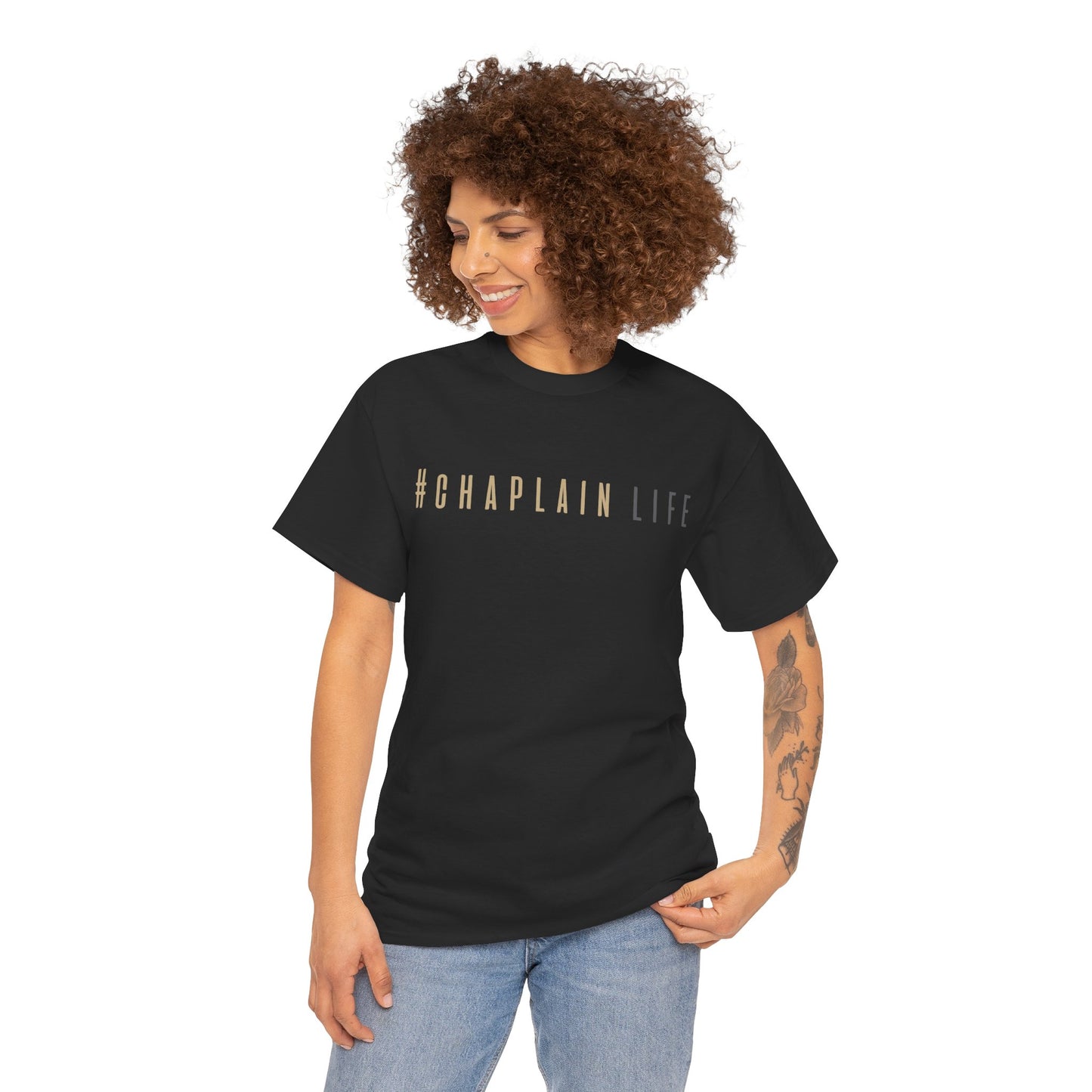 #Chaplain Life Hashtag Tee 1  by Chaplain Life®