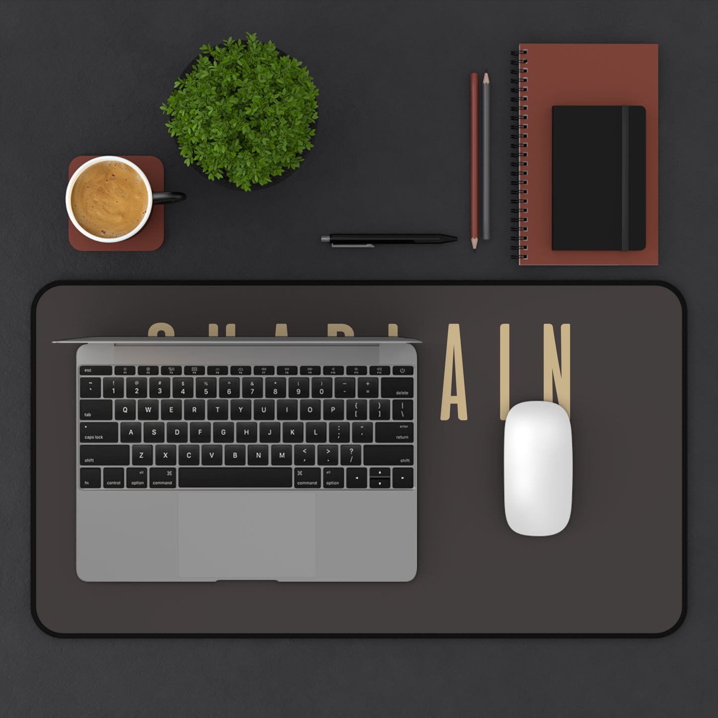 Chaplain Desk Mat — Minimalist Office Mouse Pad for Clergy