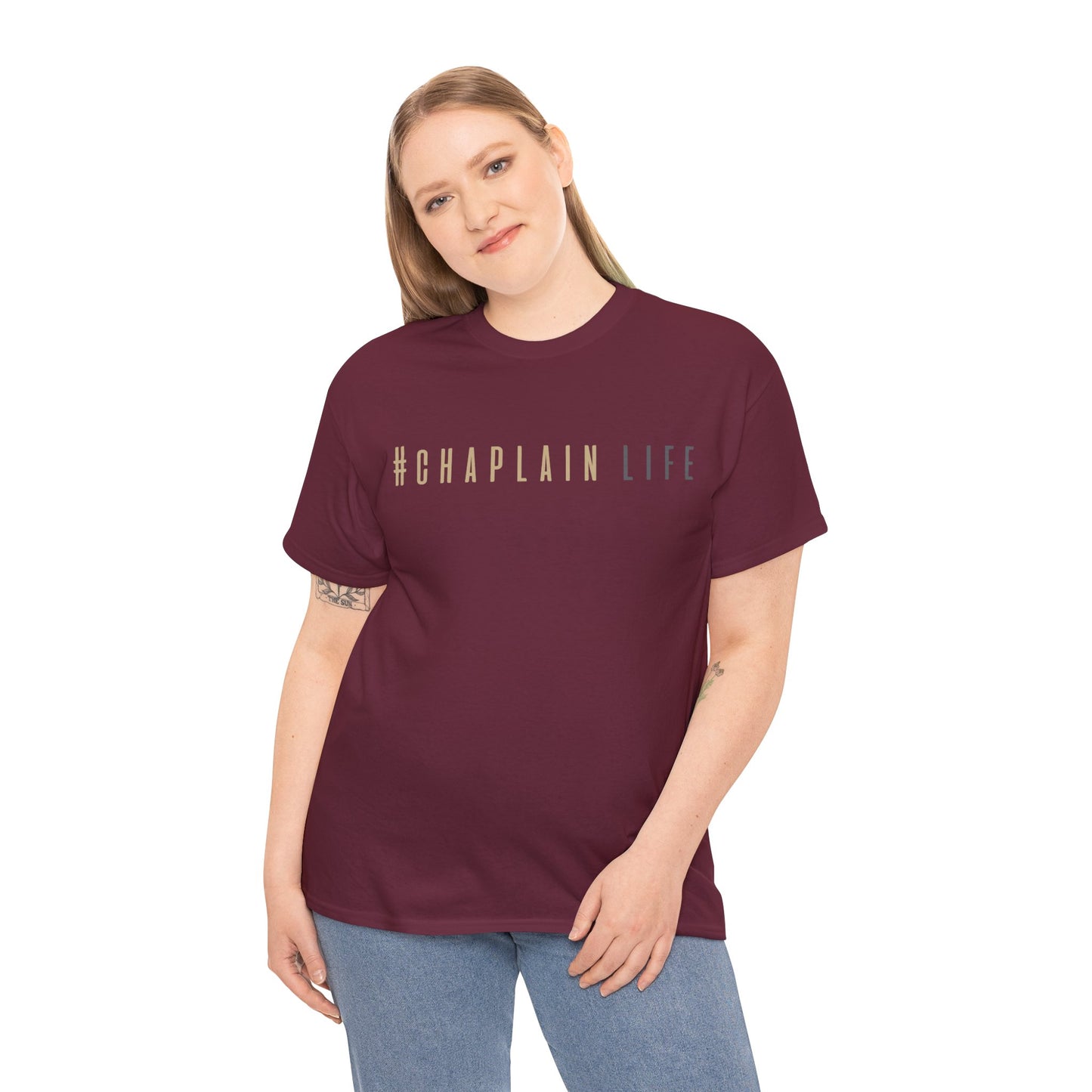 #Chaplain Life Hashtag Tee 1  by Chaplain Life®