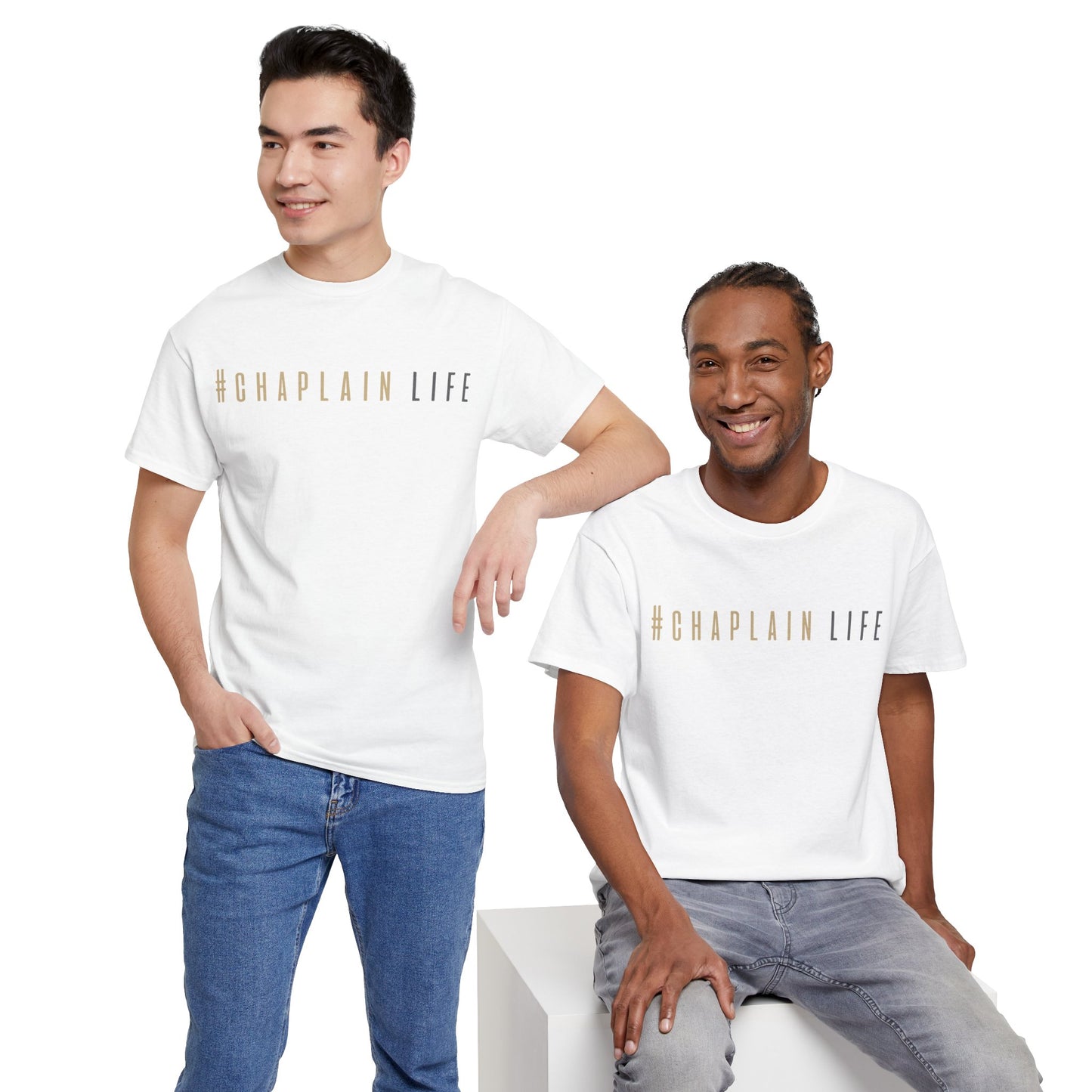 #Chaplain Life Hashtag Tee 1  by Chaplain Life®