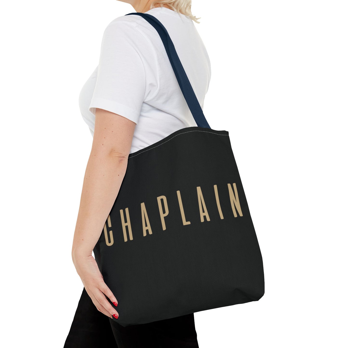 Chaplain Tote Bag — Black Gold Minimalist Carryall