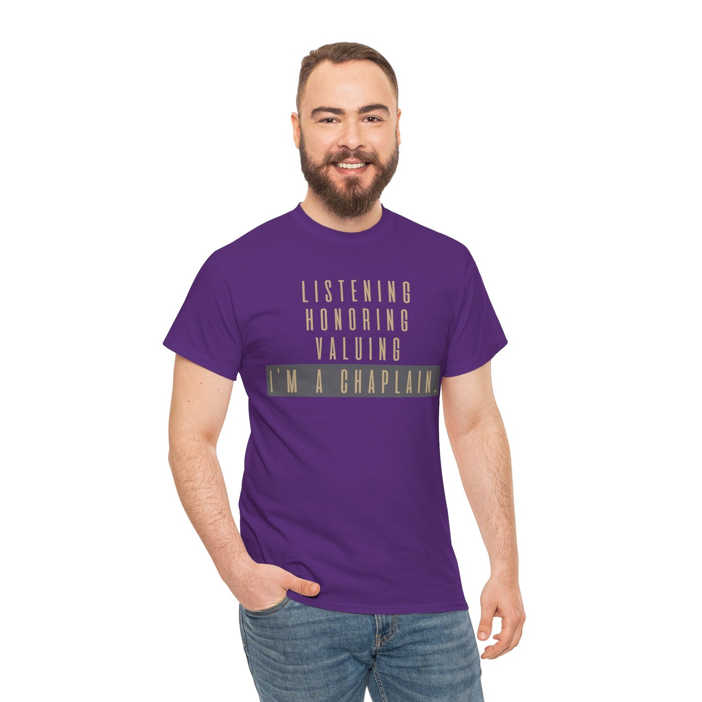 Chaplain Attributes T-Shirt - Unisex Heavy Cotton Tee by Chaplain Life®