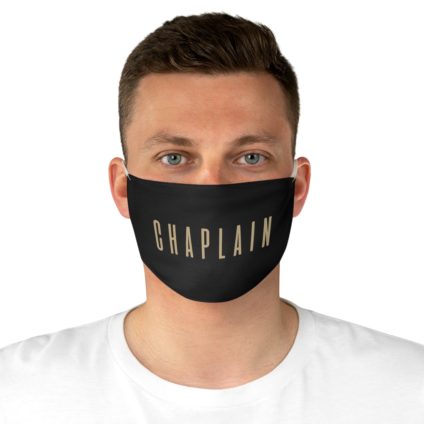 Chaplain Fabric Face Mask, Black. Chaplain Gifts by Chaplain Life®!
