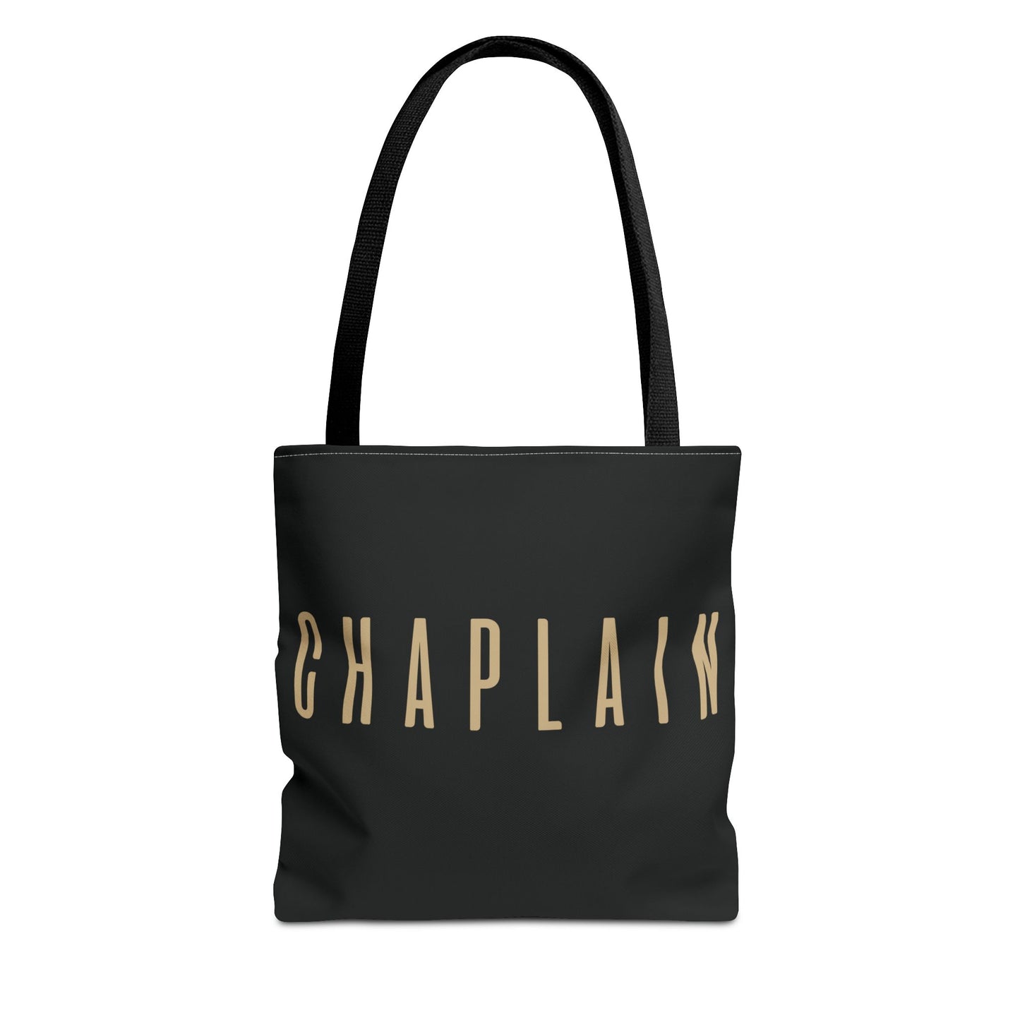 Chaplain Tote Bag — Black Gold Minimalist Carryall