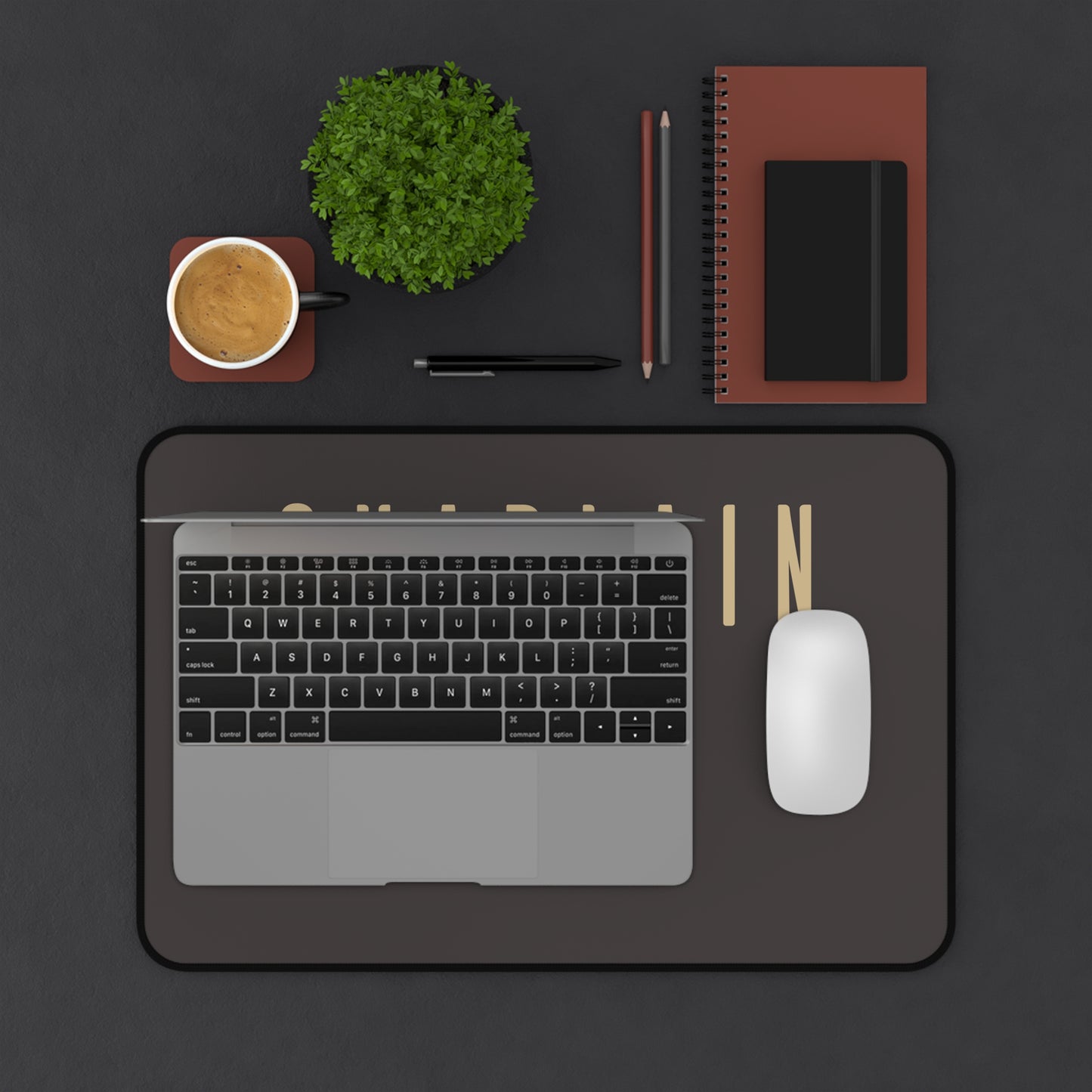 Chaplain Desk Mat — Minimalist Office Mouse Pad for Clergy