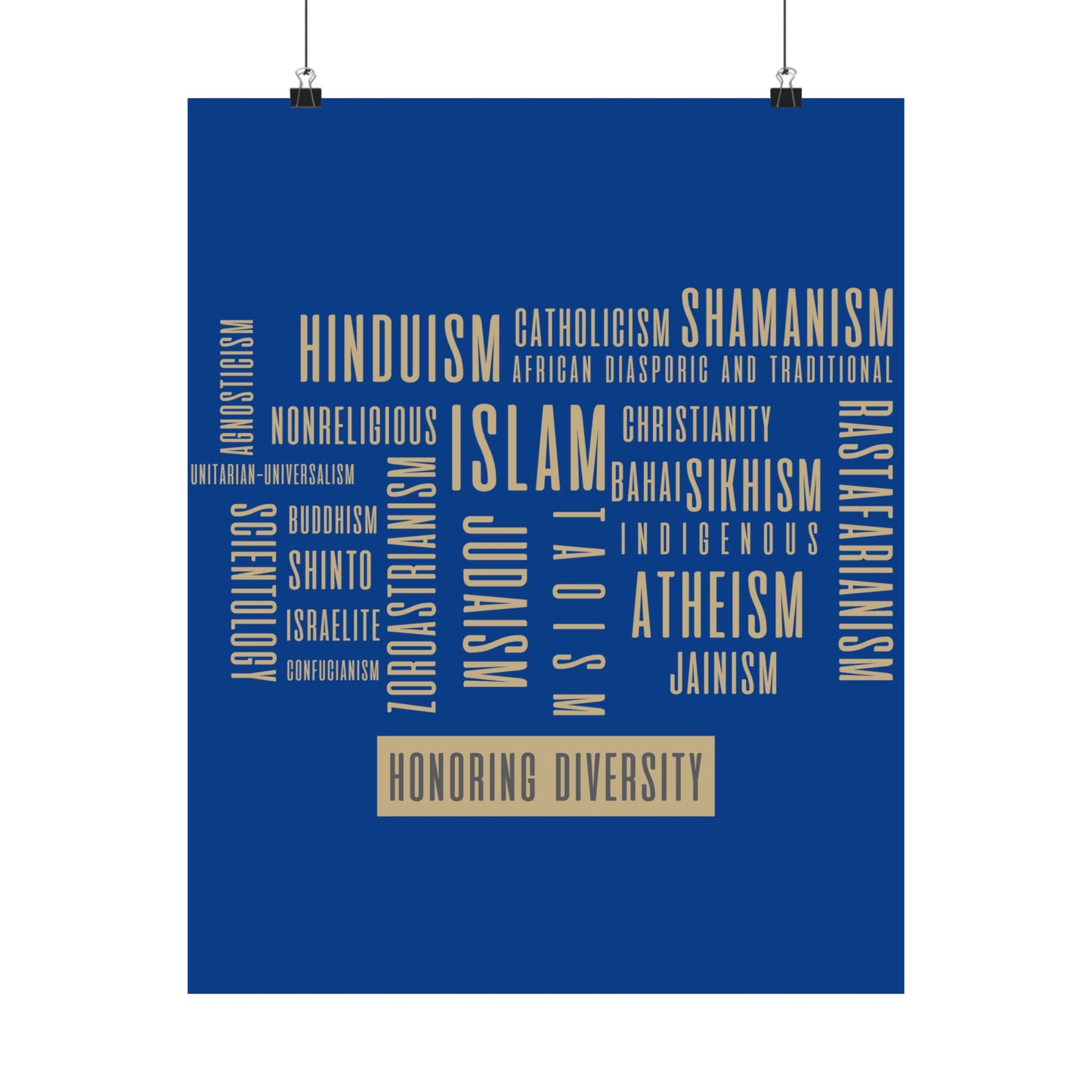 We serve a Diverse World Poster - by Chaplain Life