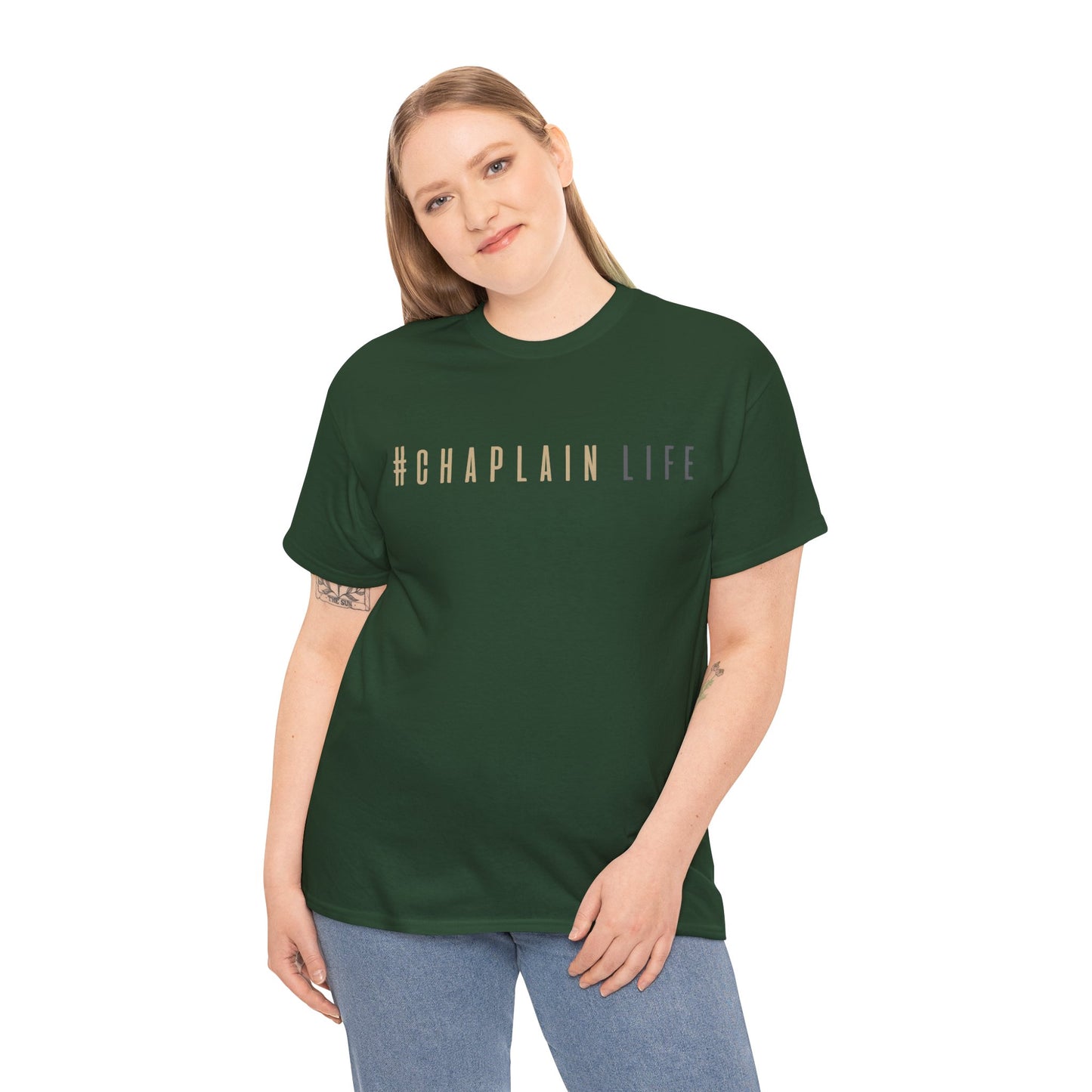 #Chaplain Life Hashtag Tee 1  by Chaplain Life®