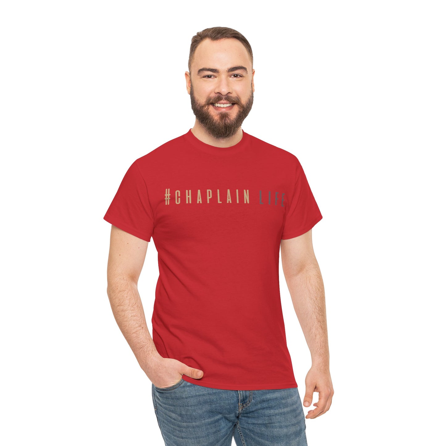 #Chaplain Life Hashtag Tee 1  by Chaplain Life®