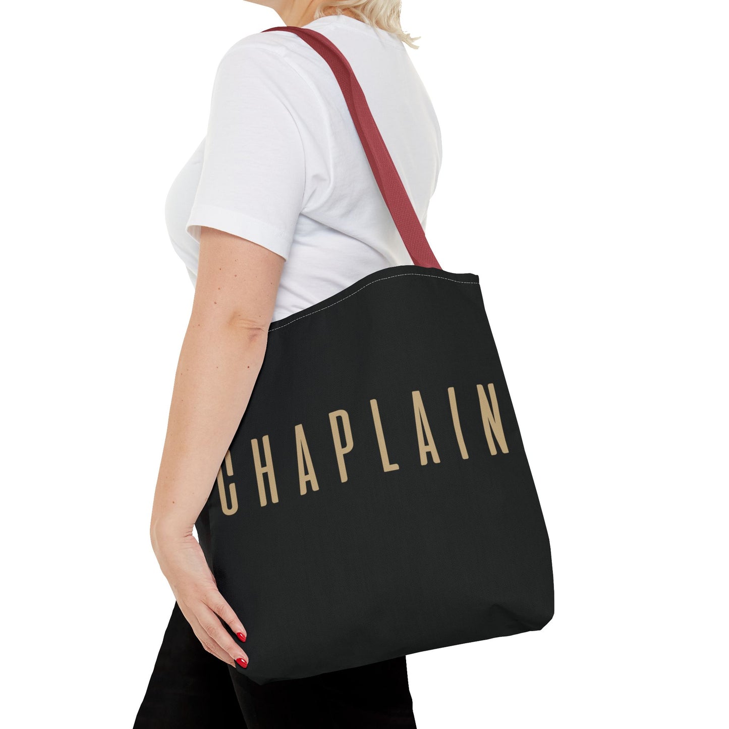 Chaplain Tote Bag — Black Gold Minimalist Carryall