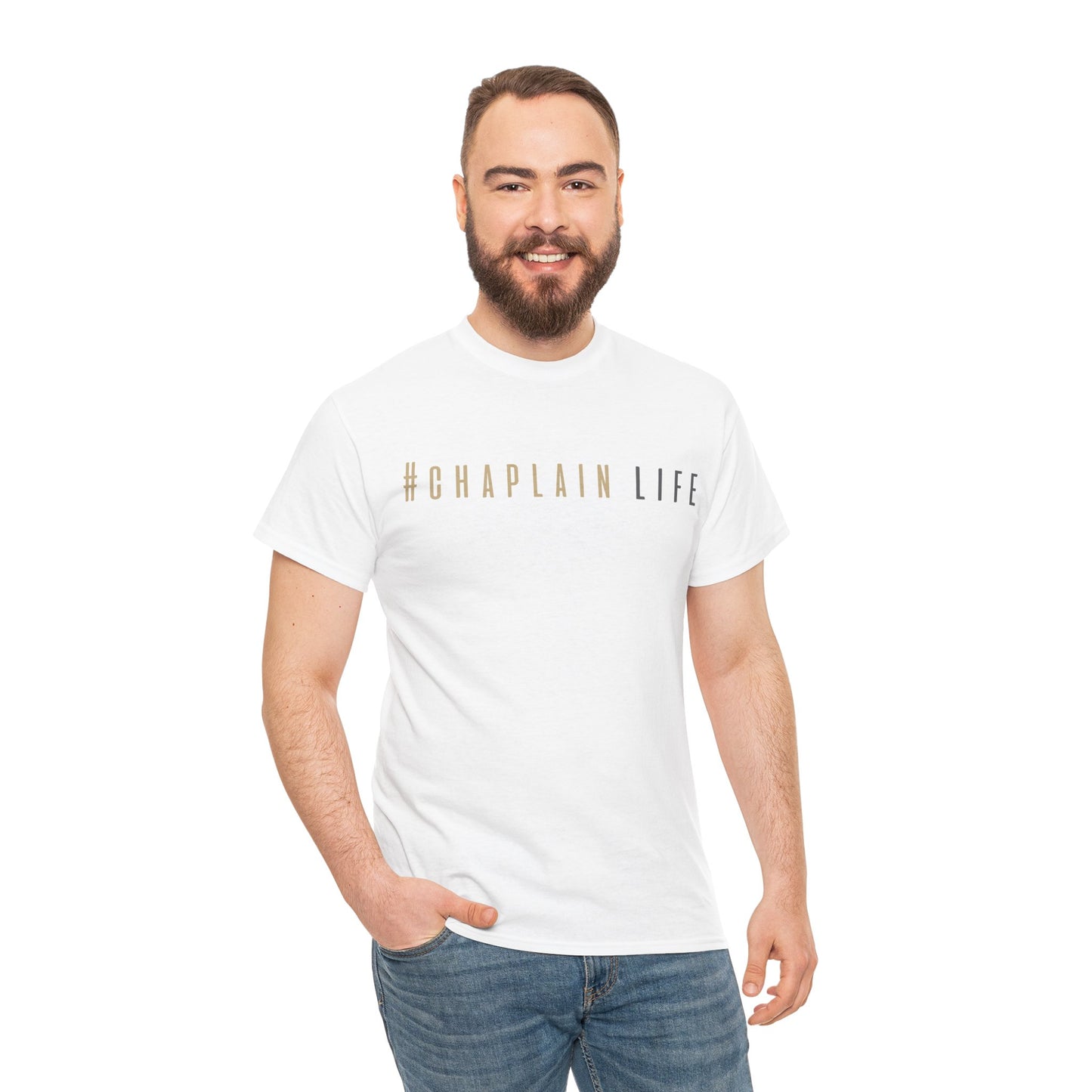 #Chaplain Life Hashtag Tee 1  by Chaplain Life®