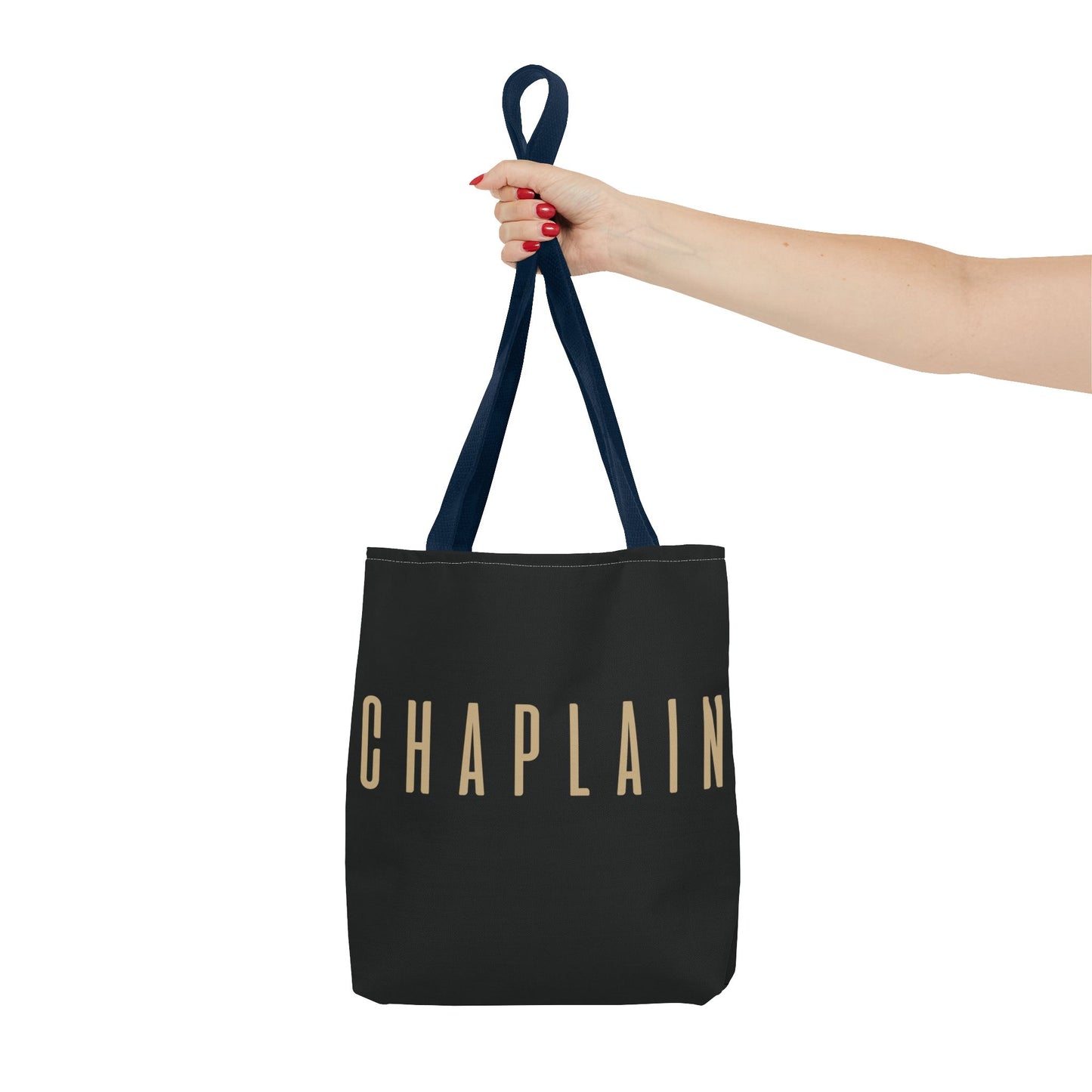 Chaplain Tote Bag — Black Gold Minimalist Carryall