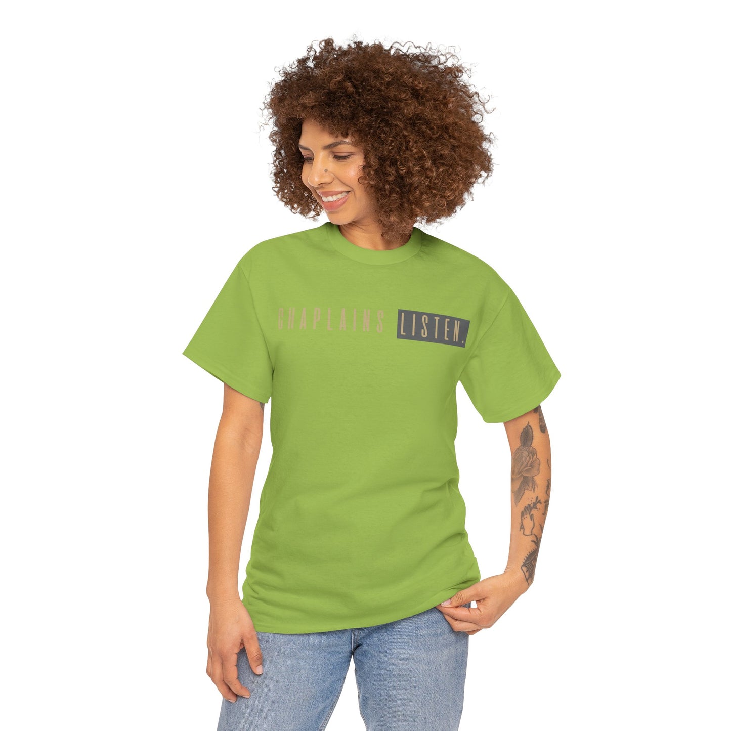 Chaplains Listen Tee - Unisex Heavy Cotton