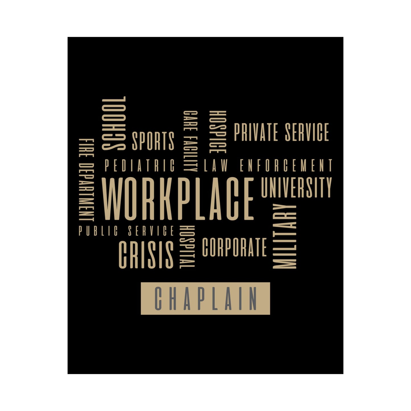 The Chaplain in Multiple Workplace Settings Poster