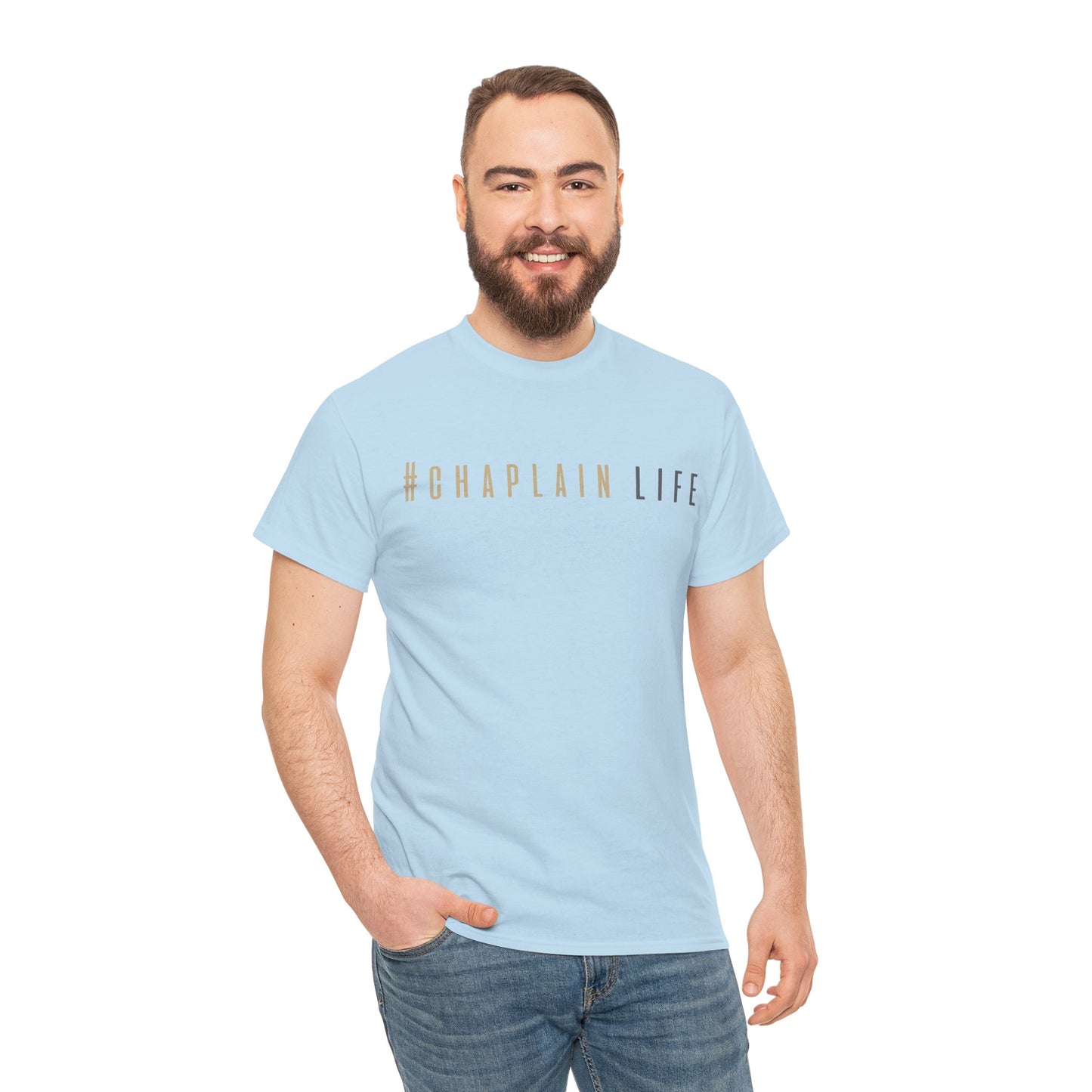 #Chaplain Life Hashtag Tee 1  by Chaplain Life®