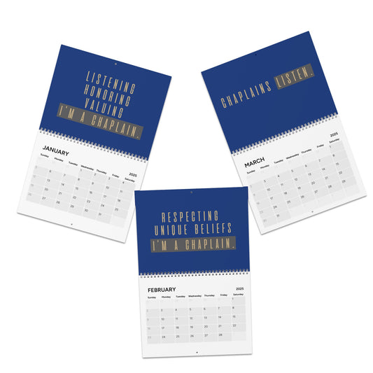 2025 Chaplain Life Calendar - Inspirational & Motivational Monthly Planner