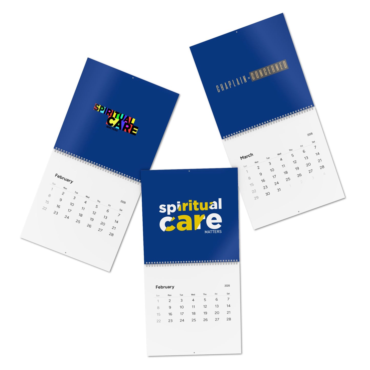 Spiritual Care 2026 Wall Calendar – Inspirational Chaplain Quotes & Monthly Planner