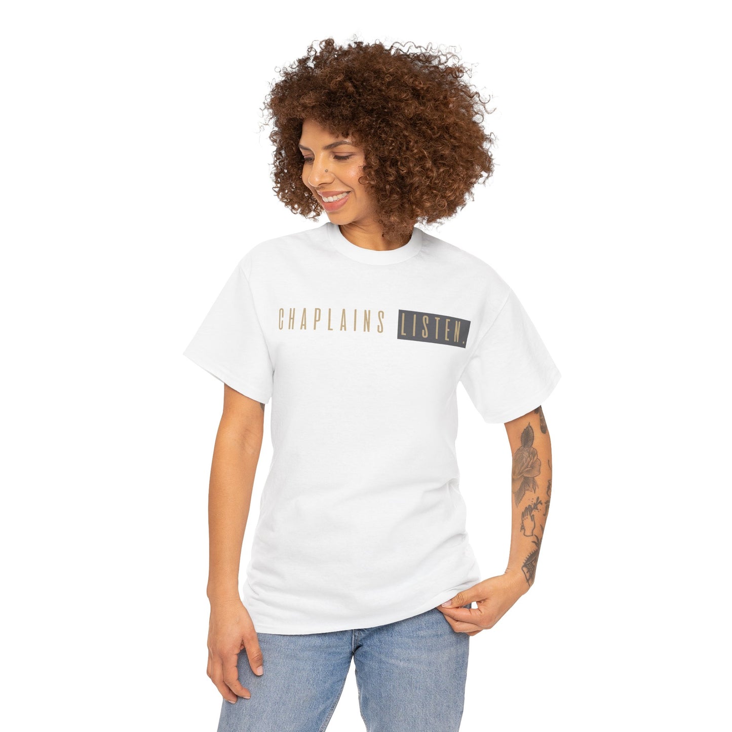 Chaplains Listen Tee - Unisex Heavy Cotton