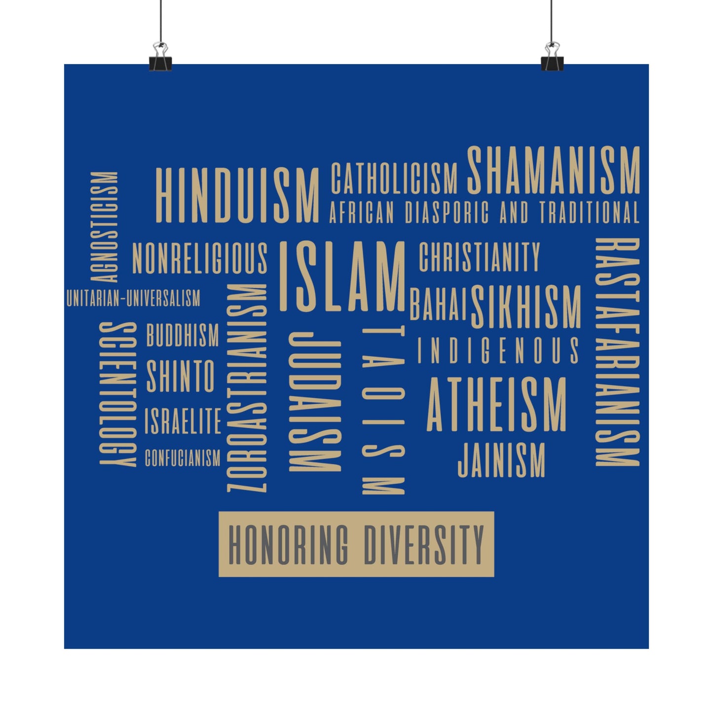 We serve a Diverse World Poster - by Chaplain Life