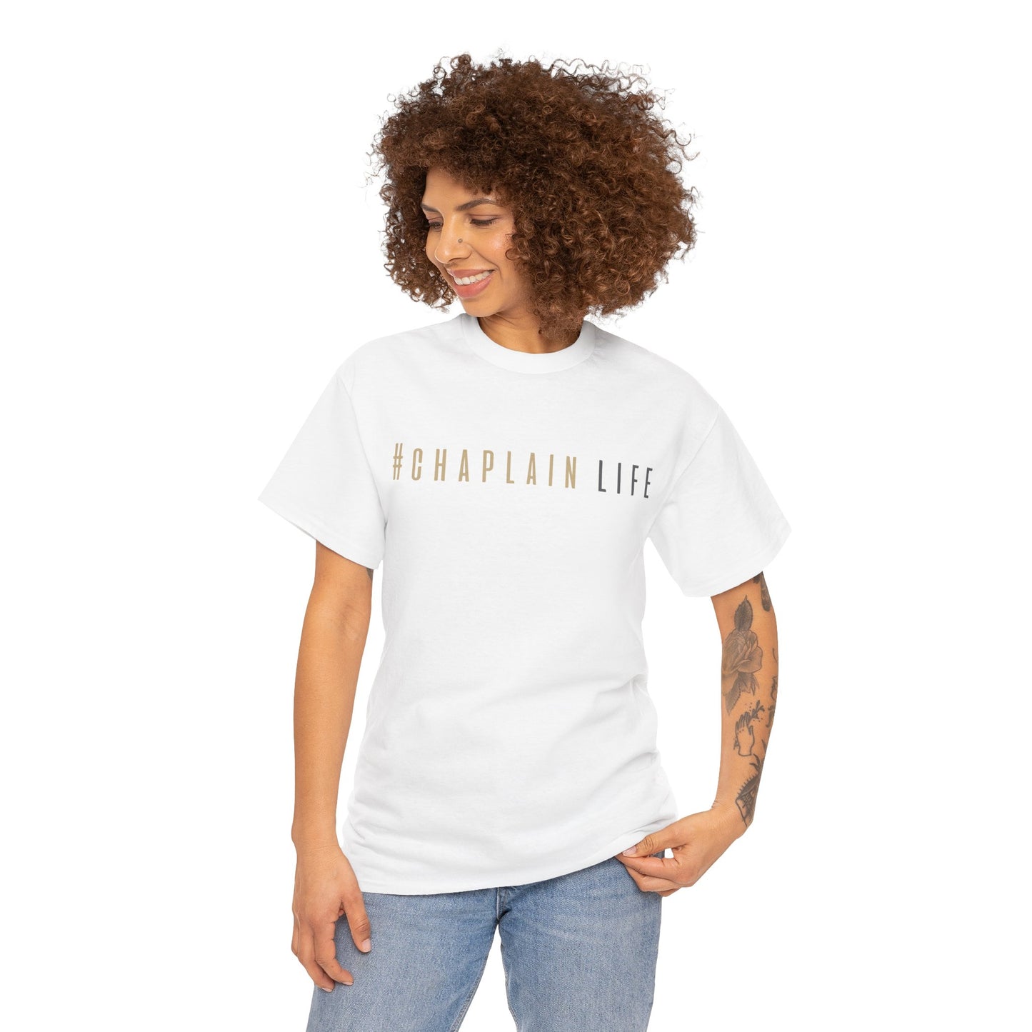 #Chaplain Life Hashtag Tee 1  by Chaplain Life®
