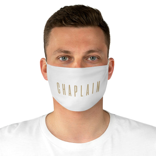 Fabric Face Mask, White. Chaplain Gifts by Chaplain Life®!