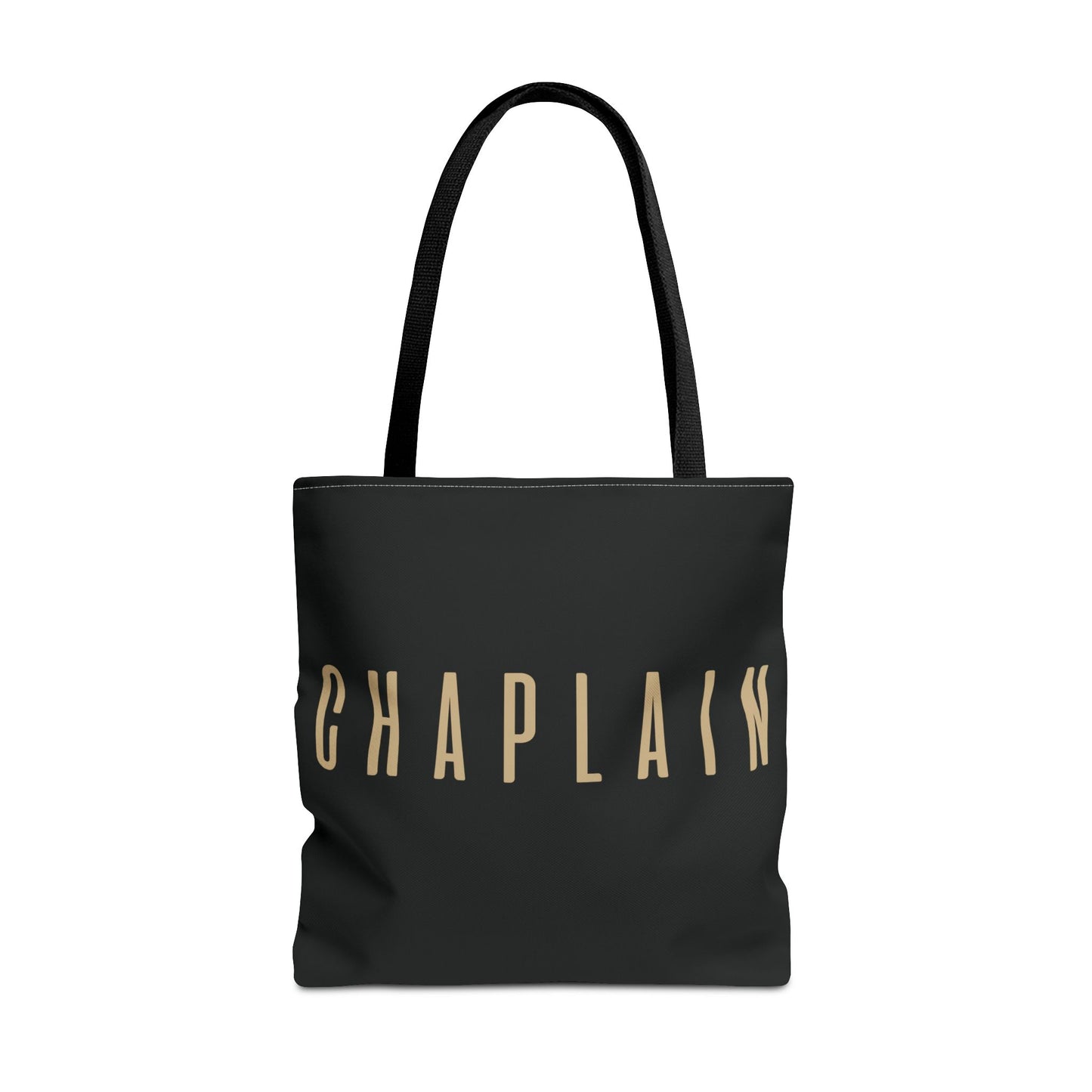 Chaplain Tote Bag — Black Gold Minimalist Carryall