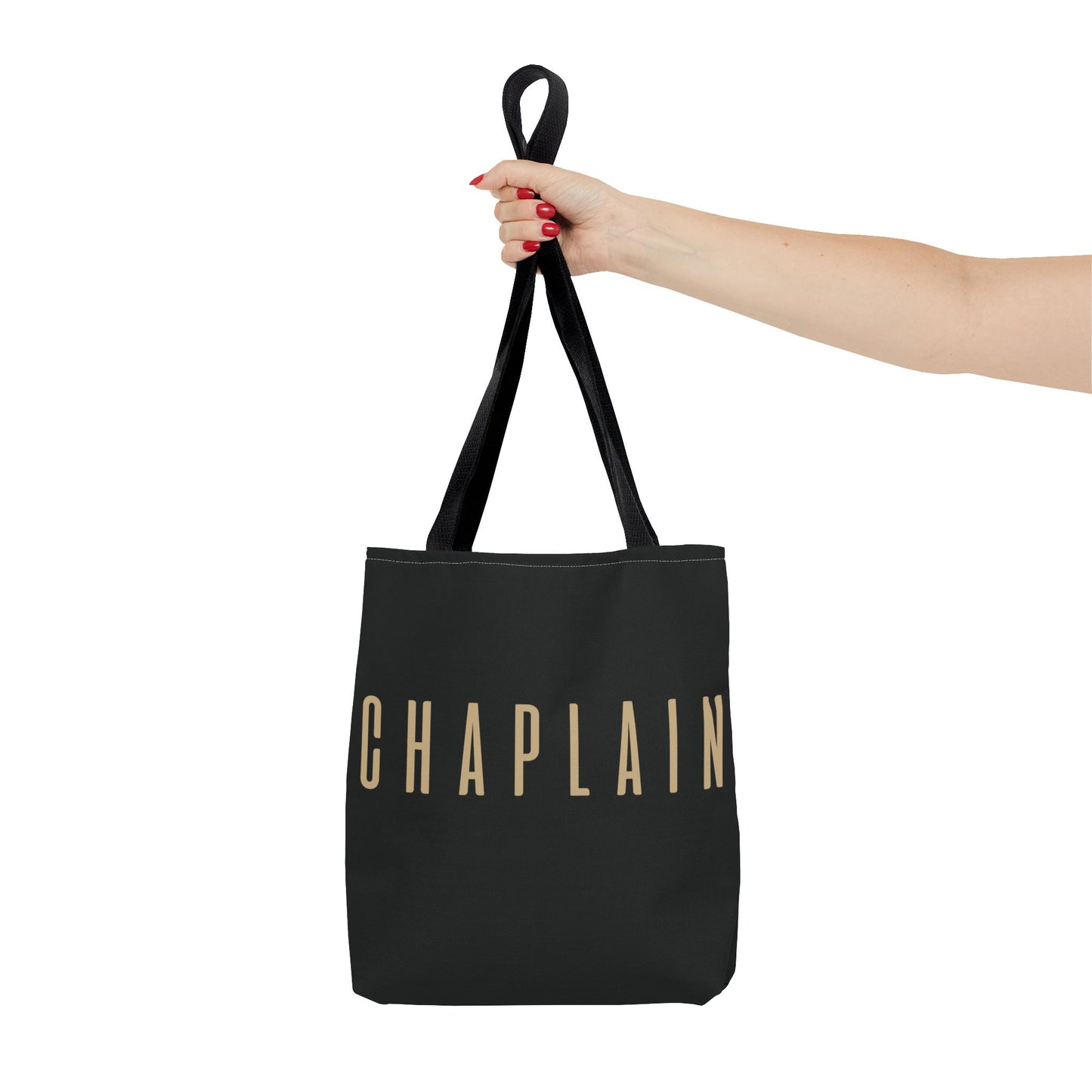 Chaplain Tote Bag — Black Gold Minimalist Carryall