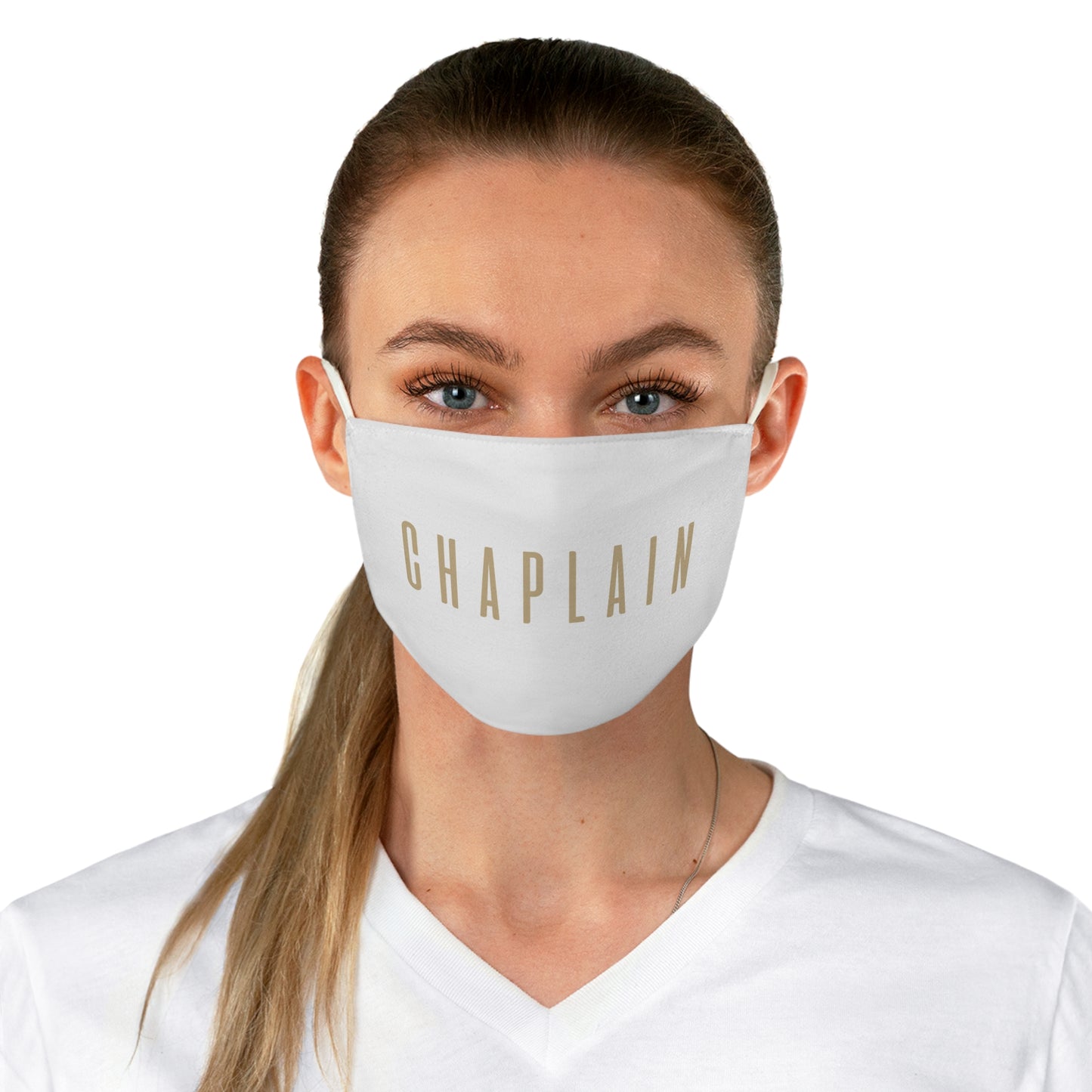 Chaplain Face Mask, White. - Chaplain Life®