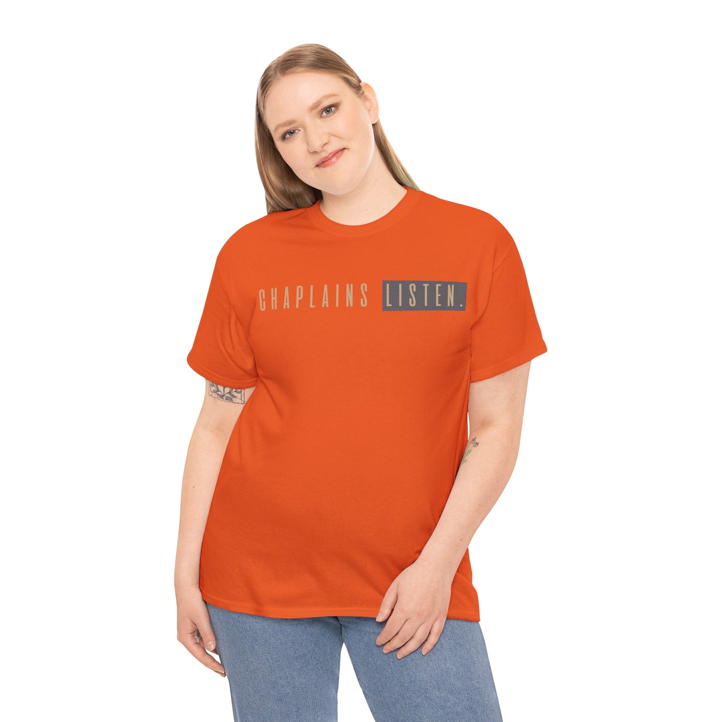 Chaplains Listen Tee - Unisex Heavy Cotton