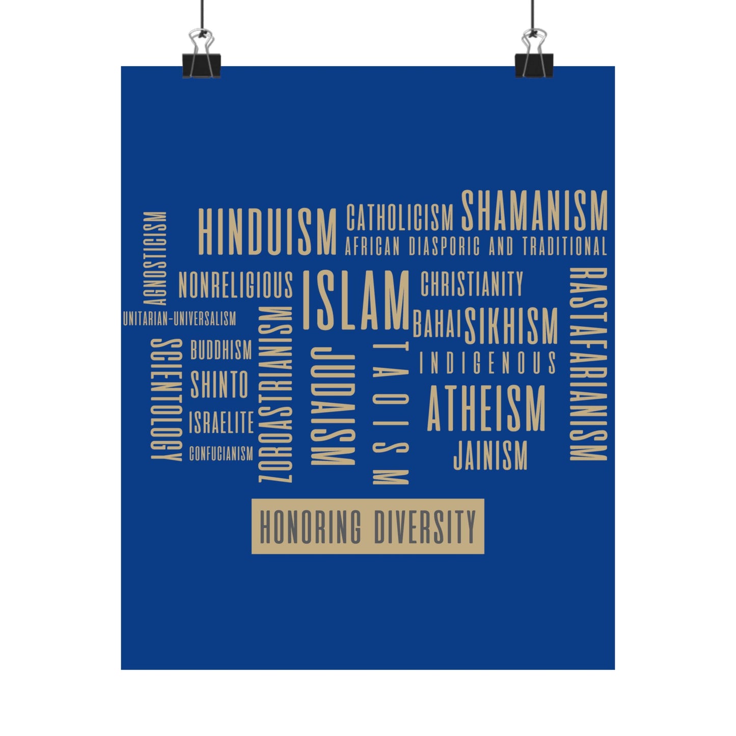 We serve a Diverse World Poster - by Chaplain Life