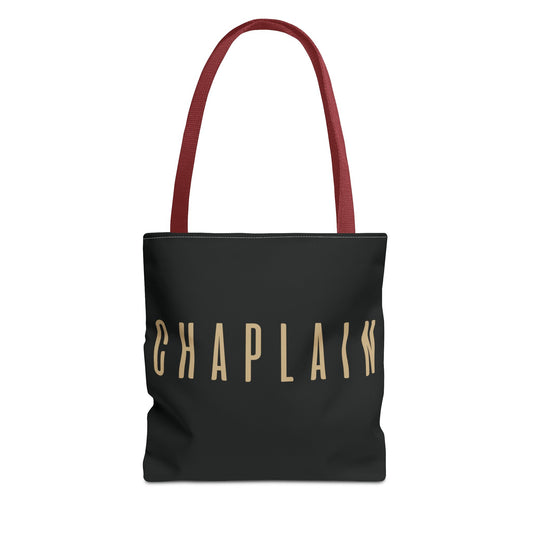 Chaplain Tote Bag — Black Gold Minimalist Carryall