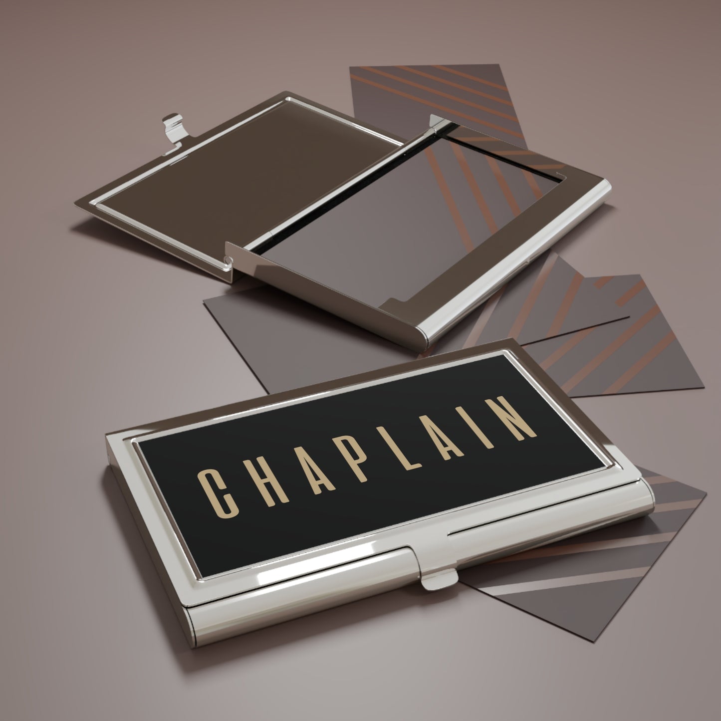 Sleek Business Card Holder, Professional Card Organizer, Personalized Gift for Chaplains, Office Desk Accessory, Stylish Networking [...]