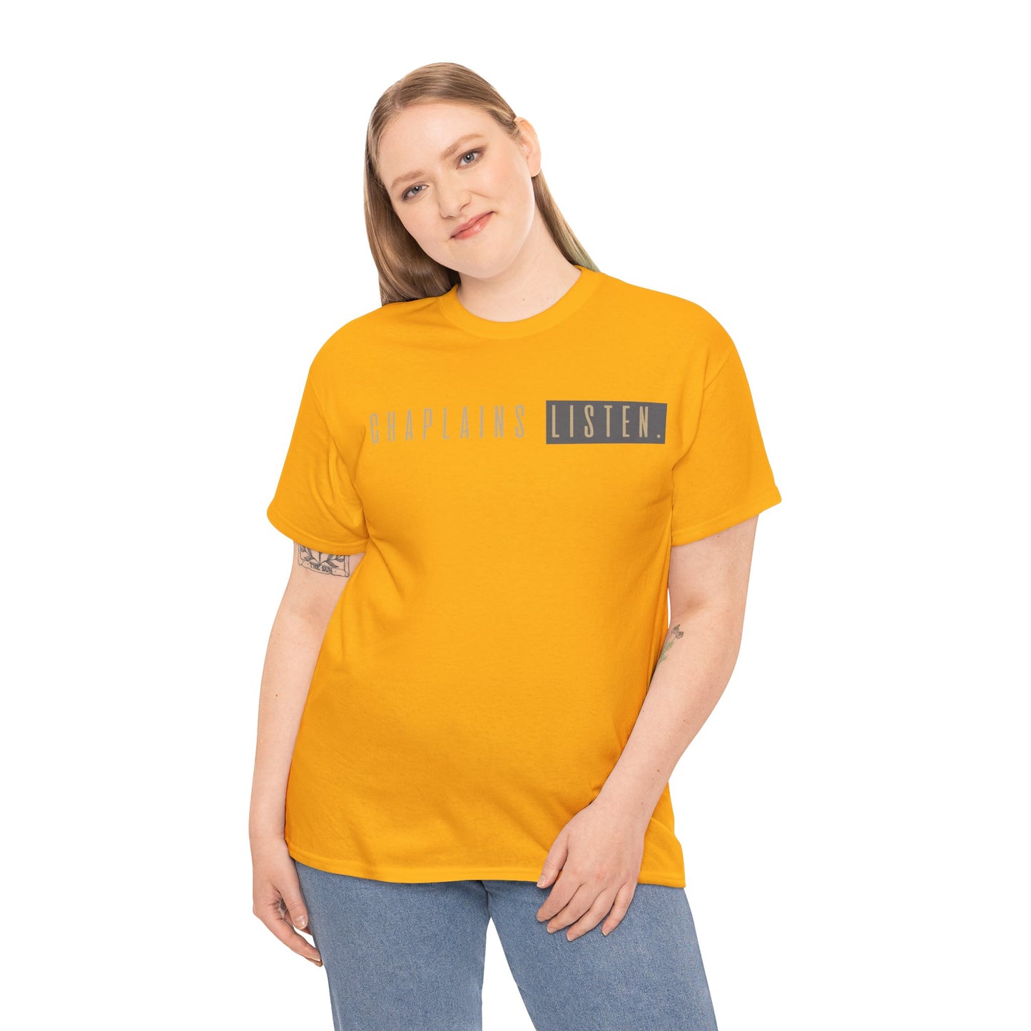 Chaplains Listen Tee - Unisex Heavy Cotton