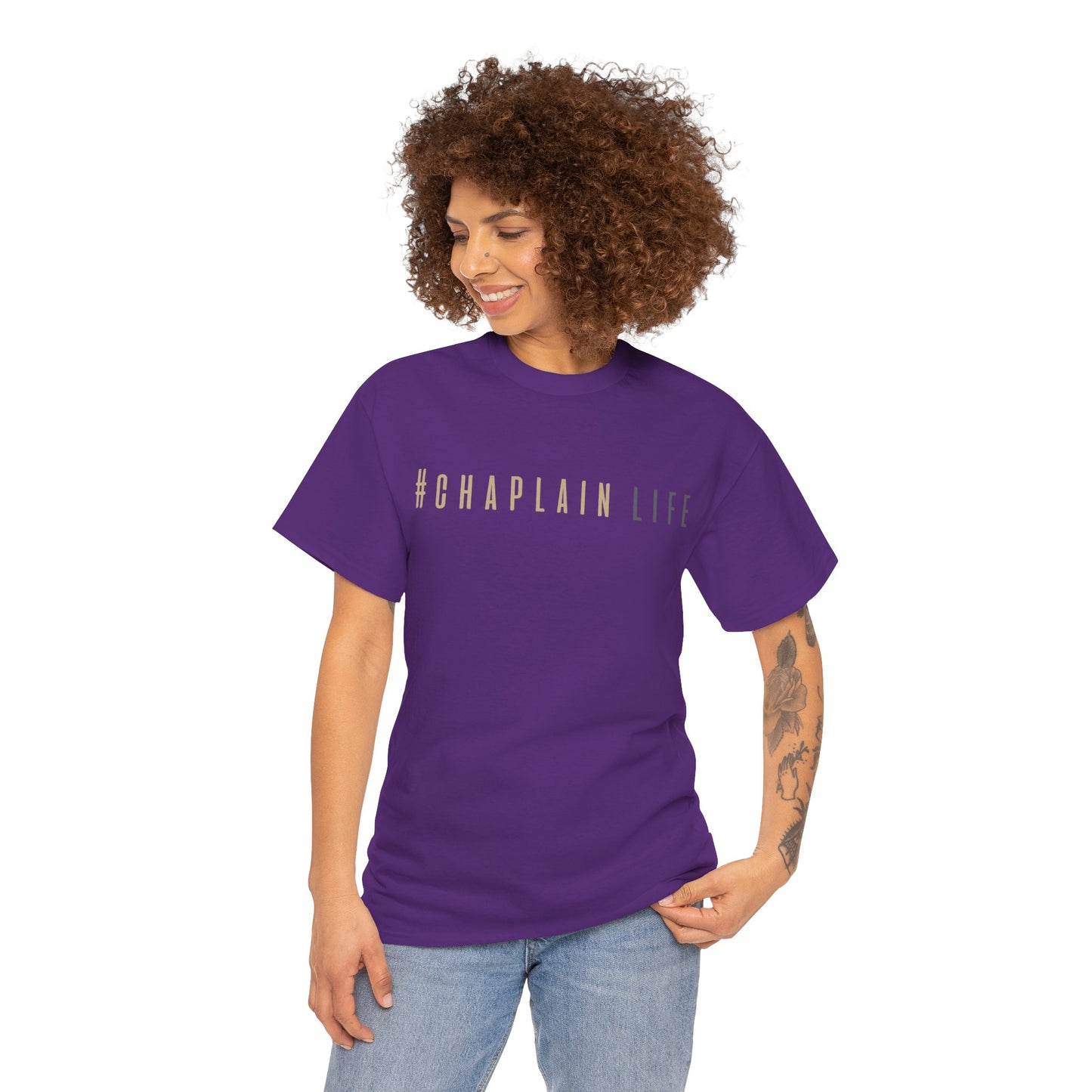 #Chaplain Life Hashtag Tee 1  by Chaplain Life®