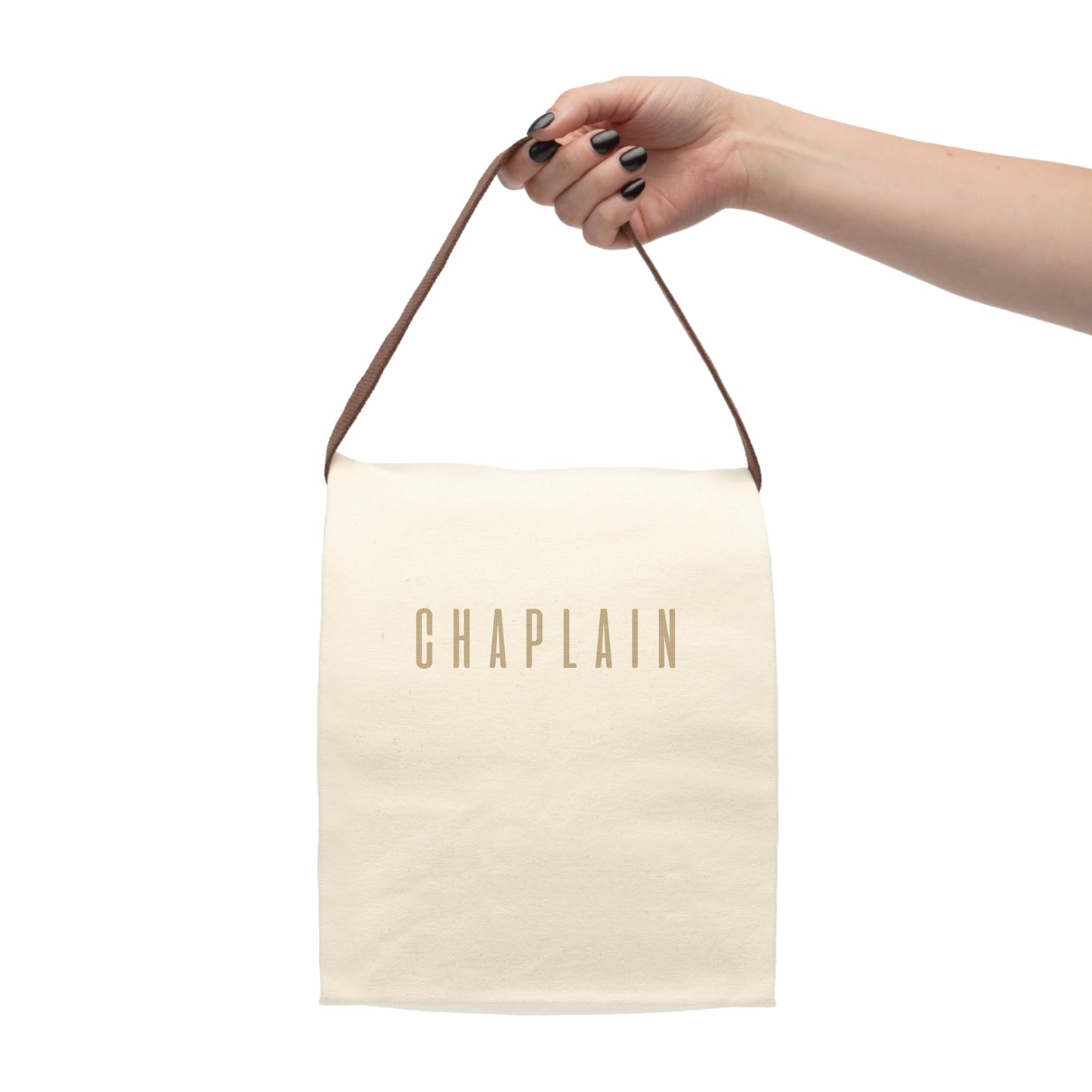 Personalized Canvas Lunch Bag for Chaplains - Eco-Friendly Tote with Strap