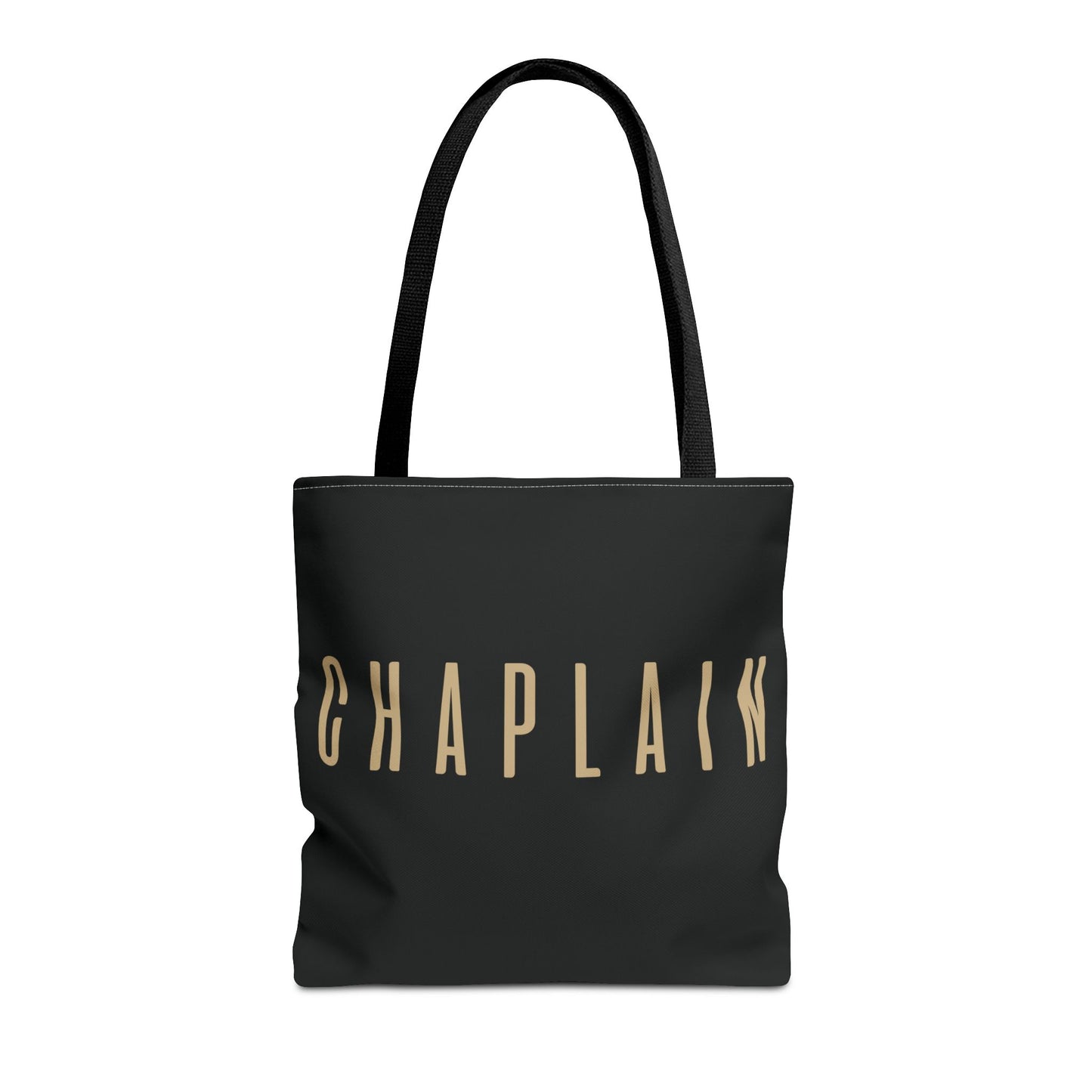 Chaplain Tote Bag — Black Gold Minimalist Carryall