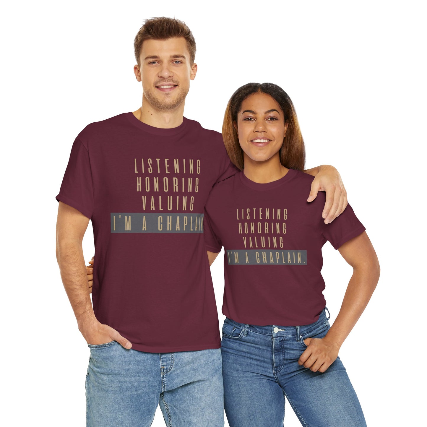 Chaplain Attributes T-Shirt - Unisex Heavy Cotton Tee by Chaplain Life®