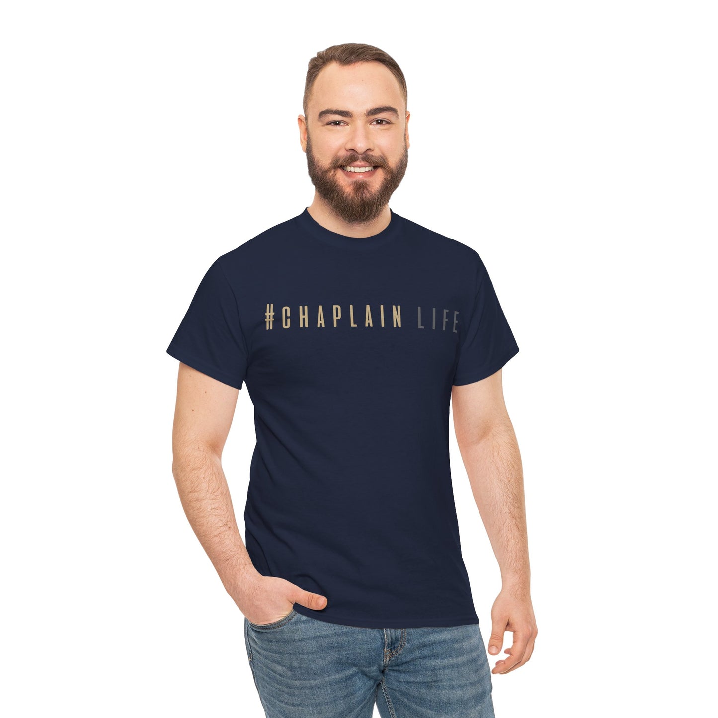 #Chaplain Life Hashtag Tee 1  by Chaplain Life®