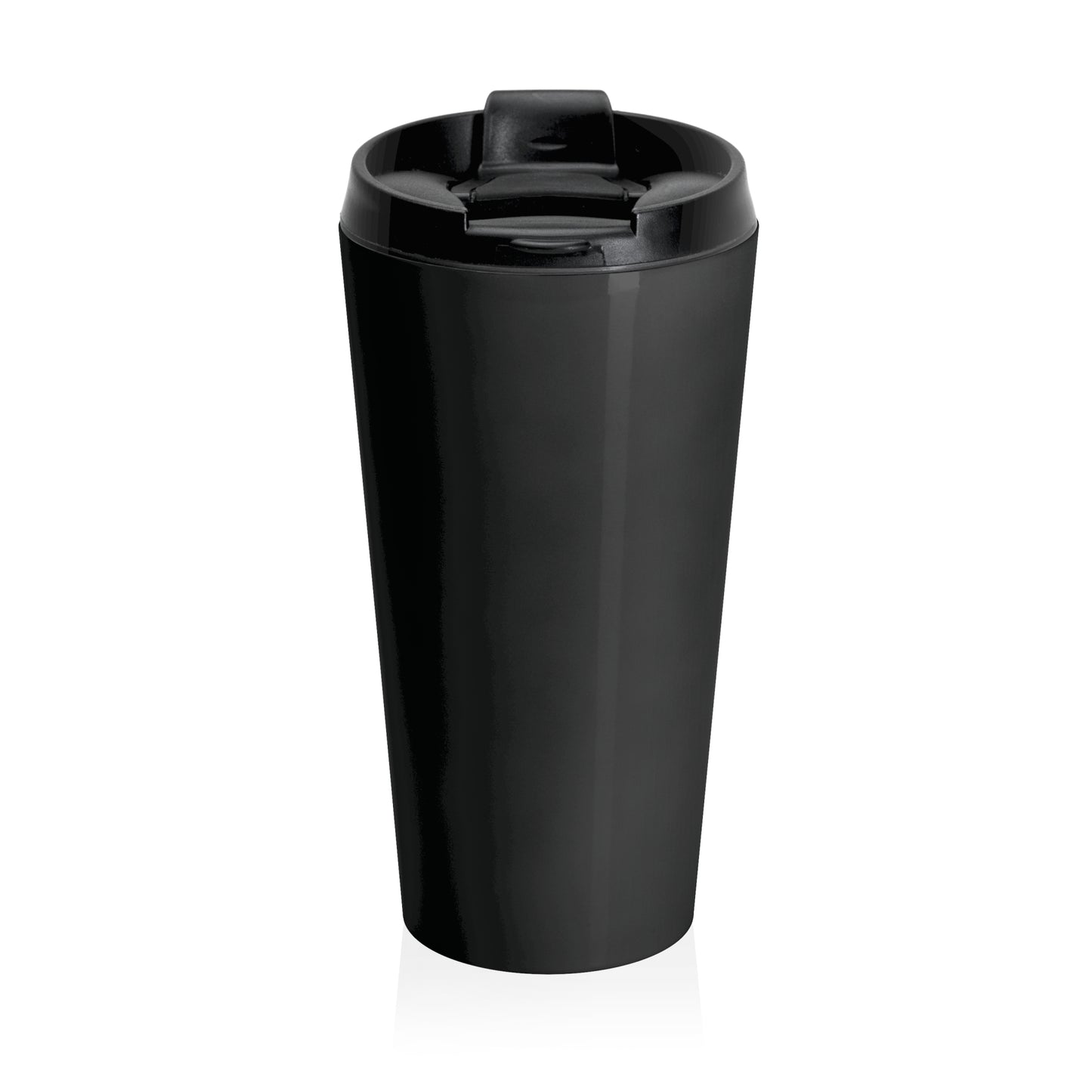 Spiritual Care Matters Stainless Steel Travel Mug — Black Insulated Coffee Tumbler