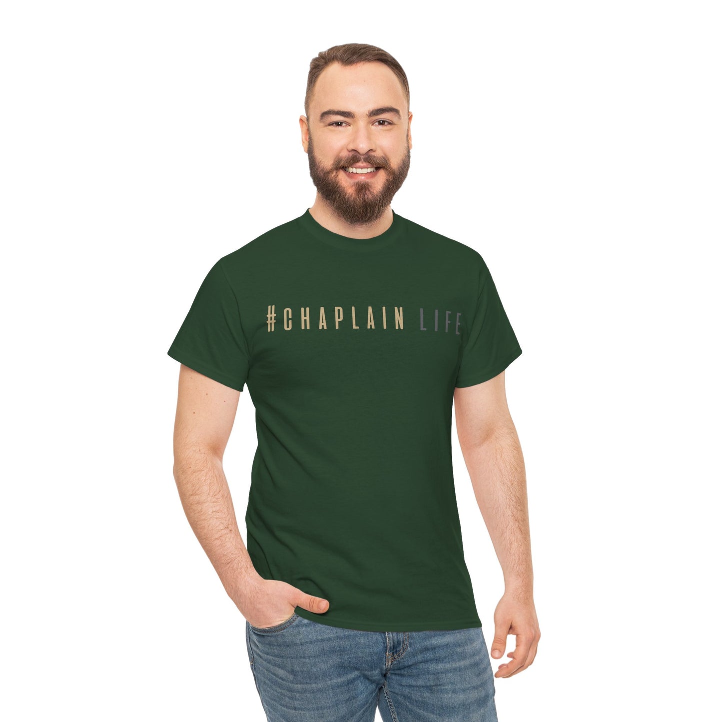#Chaplain Life Hashtag Tee 1  by Chaplain Life®
